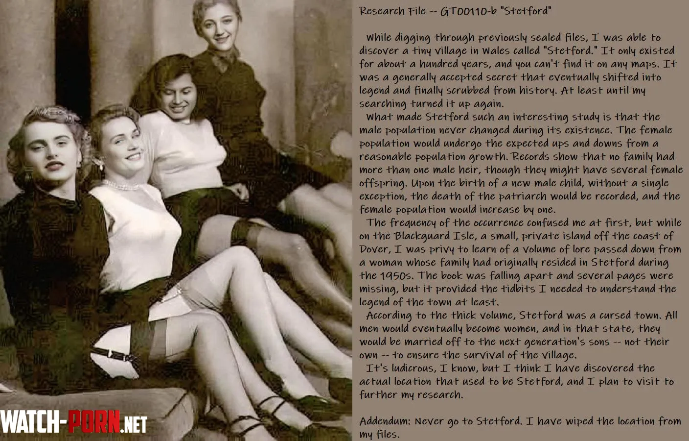 New Caption! Research File -- Stetford by AskedForTheMid0129