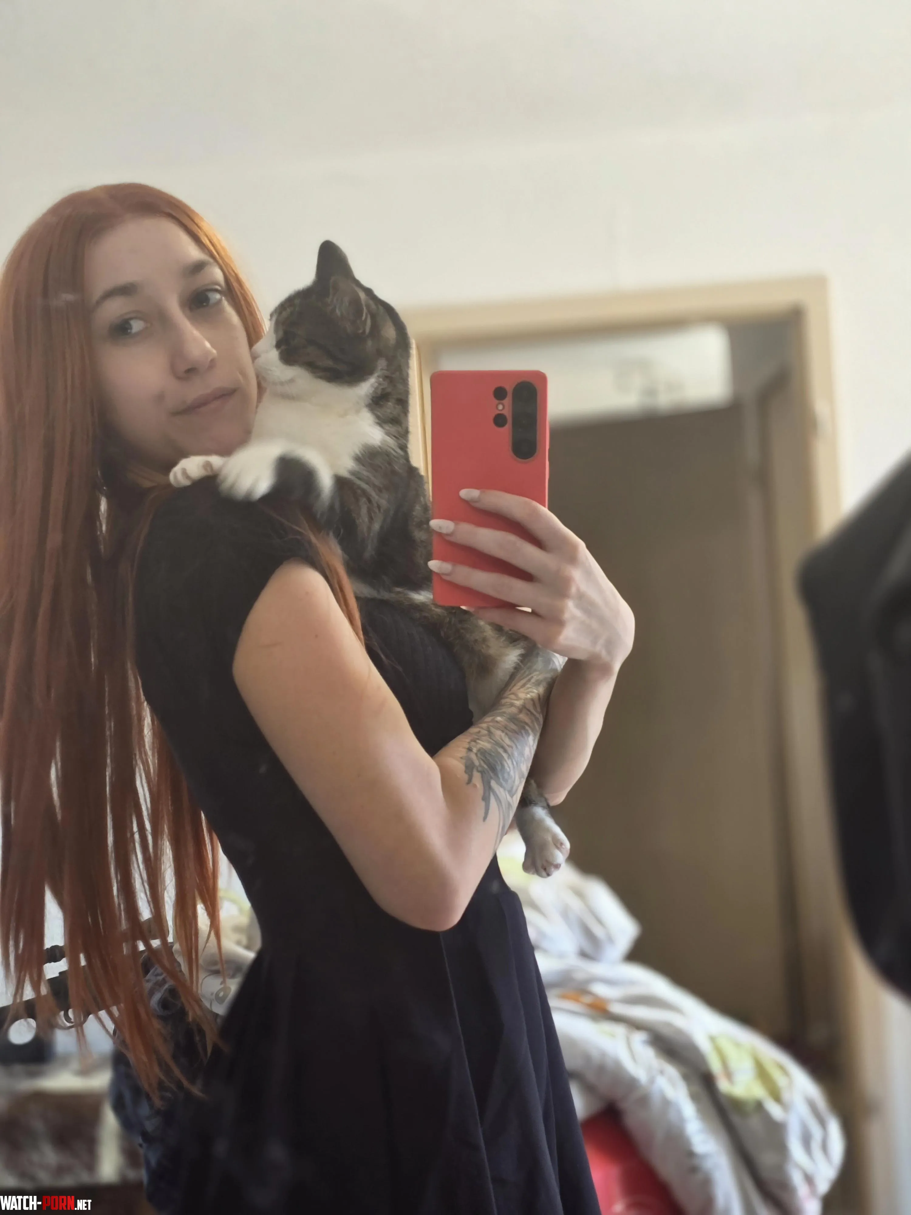 Me and my lovely cat by KittyCat_lilly