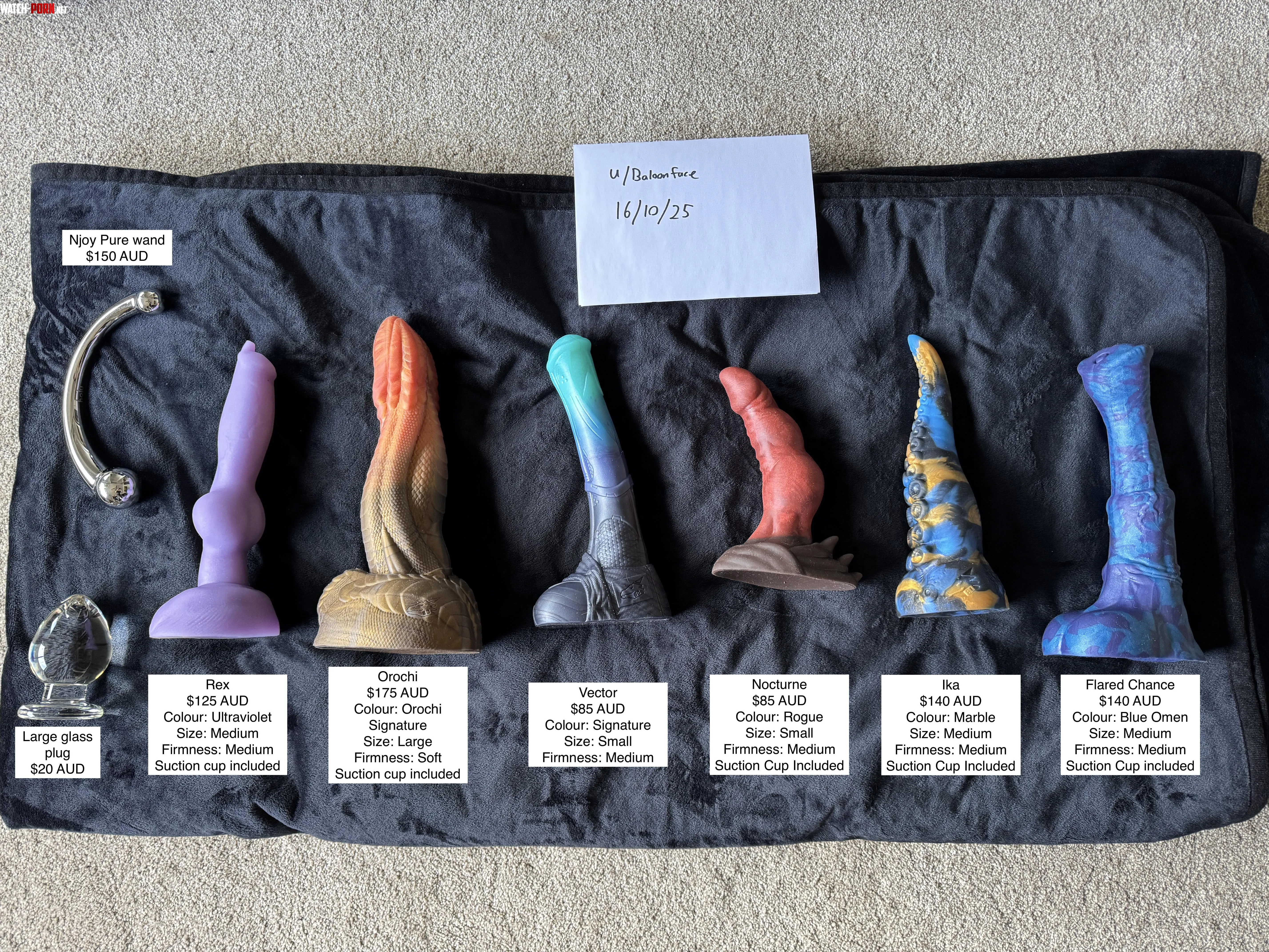 WTS [AUS] Bad Dragon Dildos + Metal/Glass toys by Baloonface