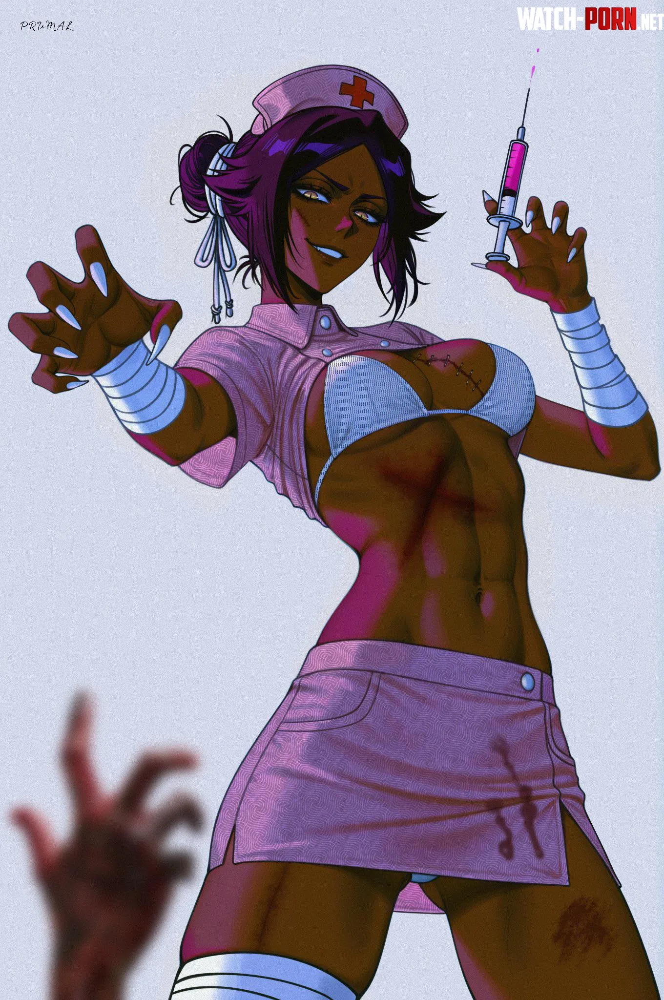 Nurse Yoruichi (PRIxMAL) by Silent_Steak_9540