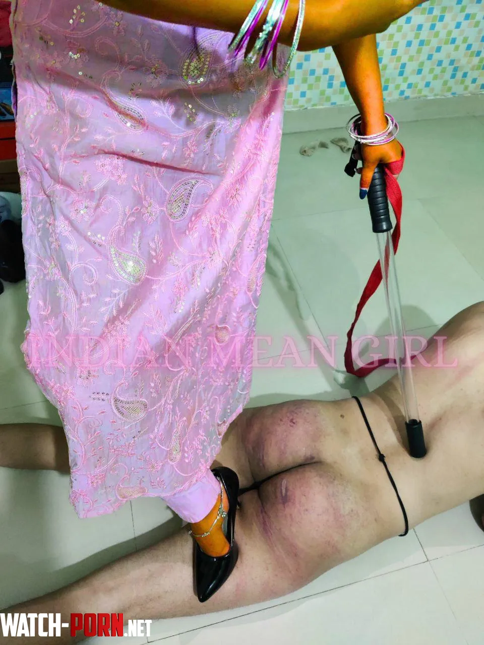 I told him to take 20 strokes if he ever wants to earn his chastity keys back. by IndianMeanGirl