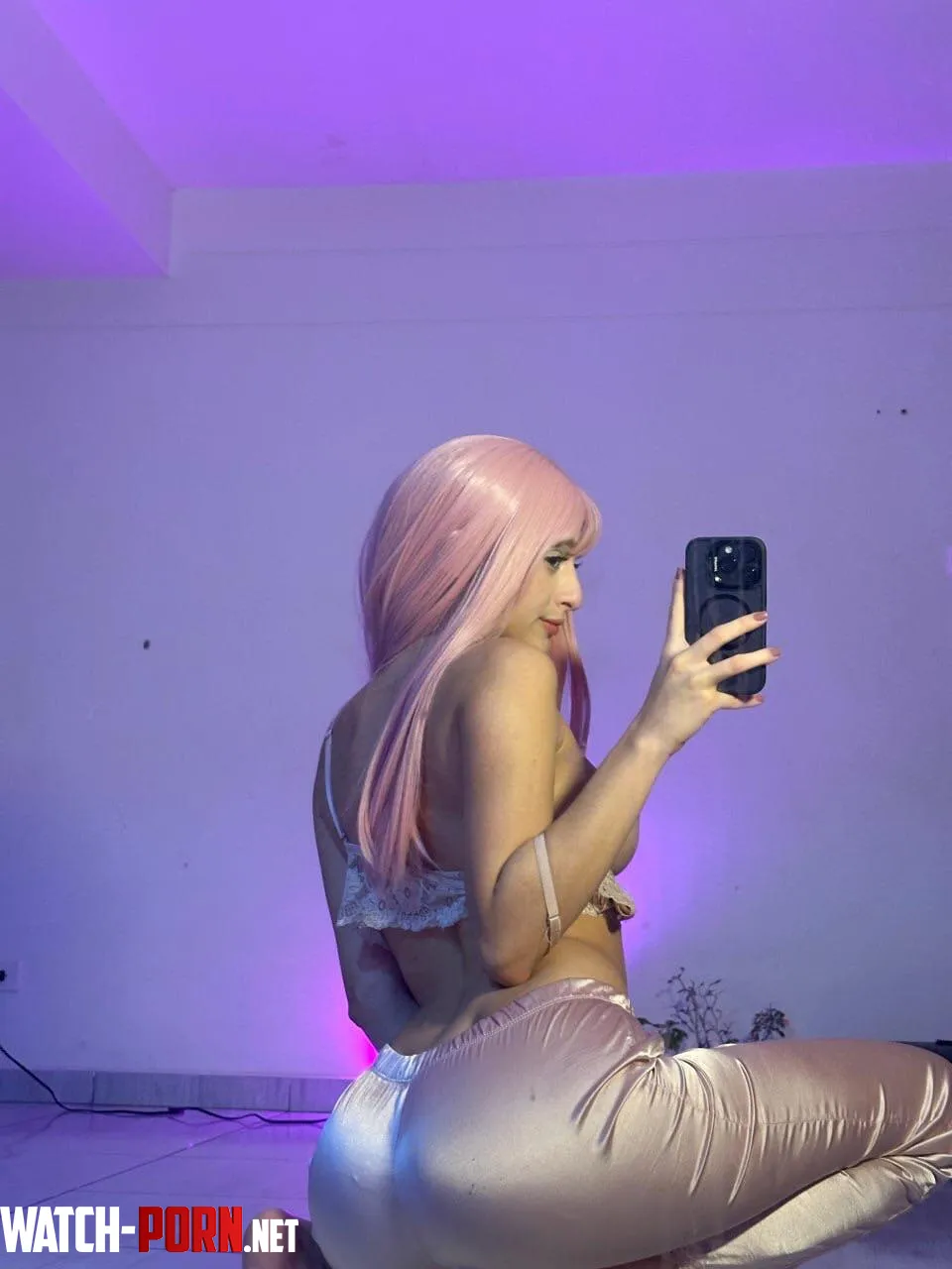 pink hair with this phat ass by MoonBeamMoth