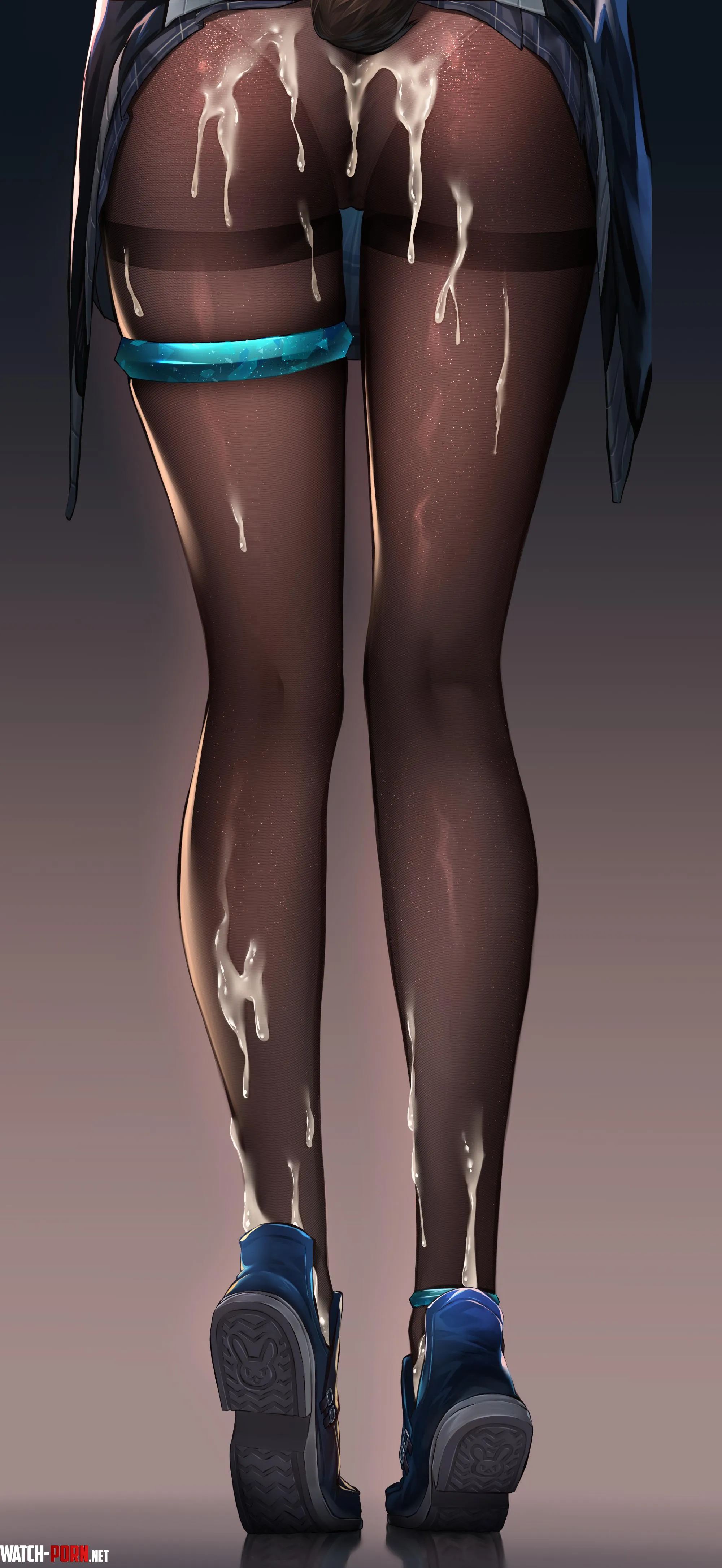 Amiya's cummed on tights [Arknights] (Ten no Hoshi) by herrhoisgen