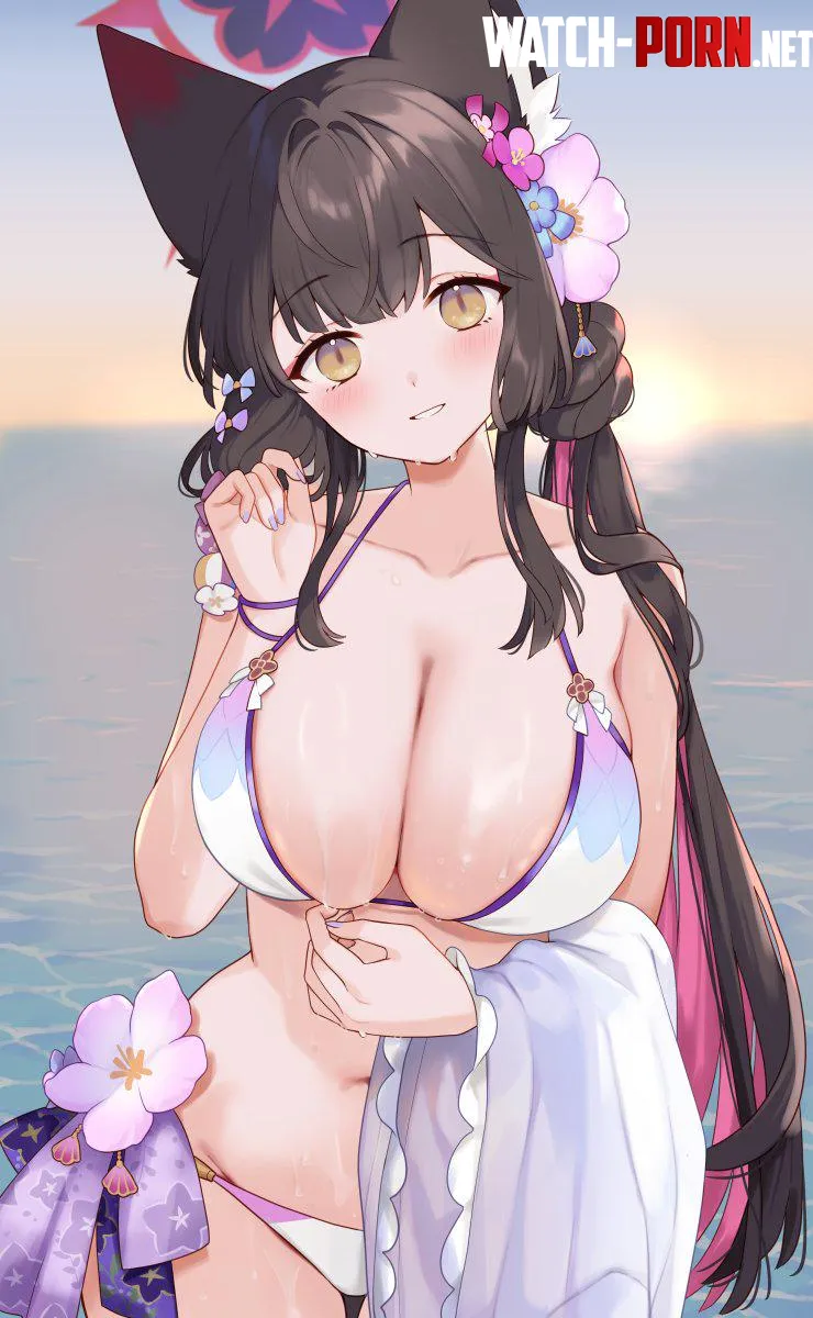 Swimsuit Wakamo [Blue Archive] by Doracidevar