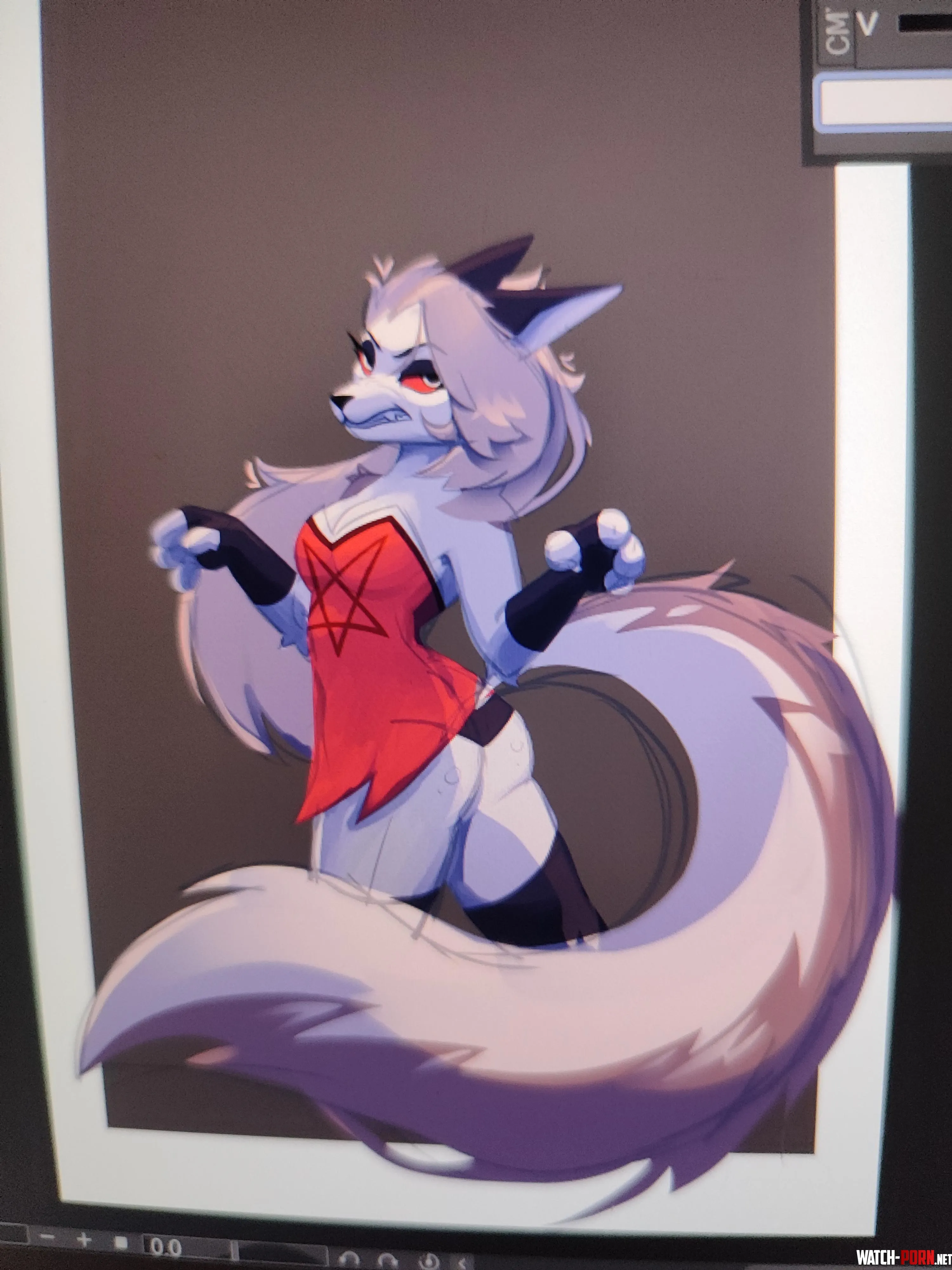 A WIP of Loona!. Opinions? (Art by me) (Adding the tag just in case) by SeykaMulix