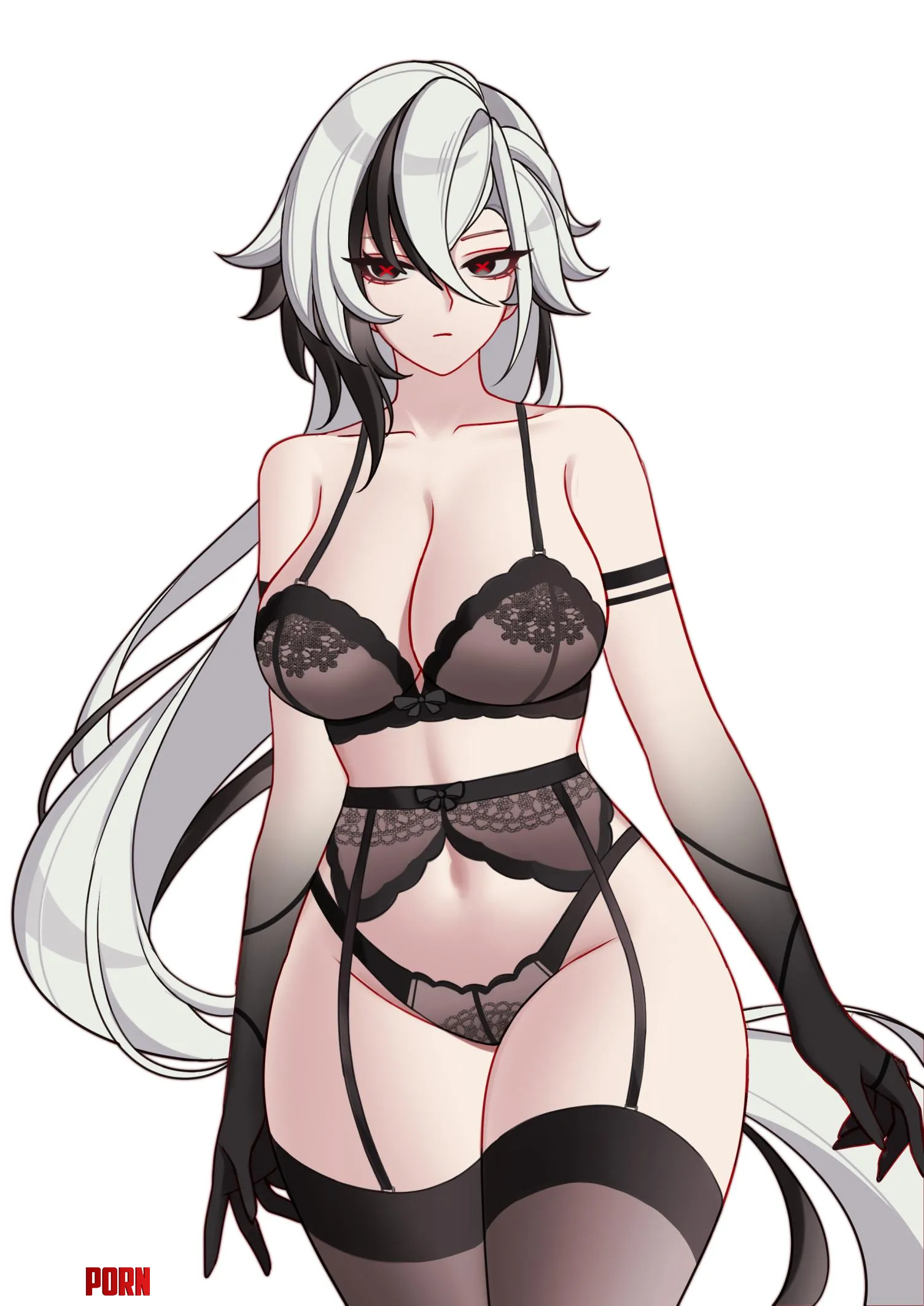 Arlecchino thighs (by Charlie Purrito) by queshu22