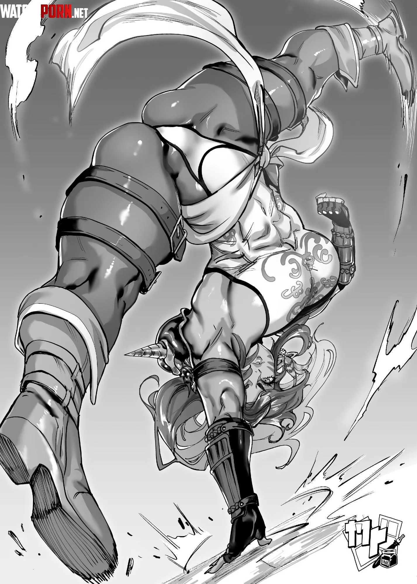 Spin Kick [The Manga Professor] by TheTMoneyMan