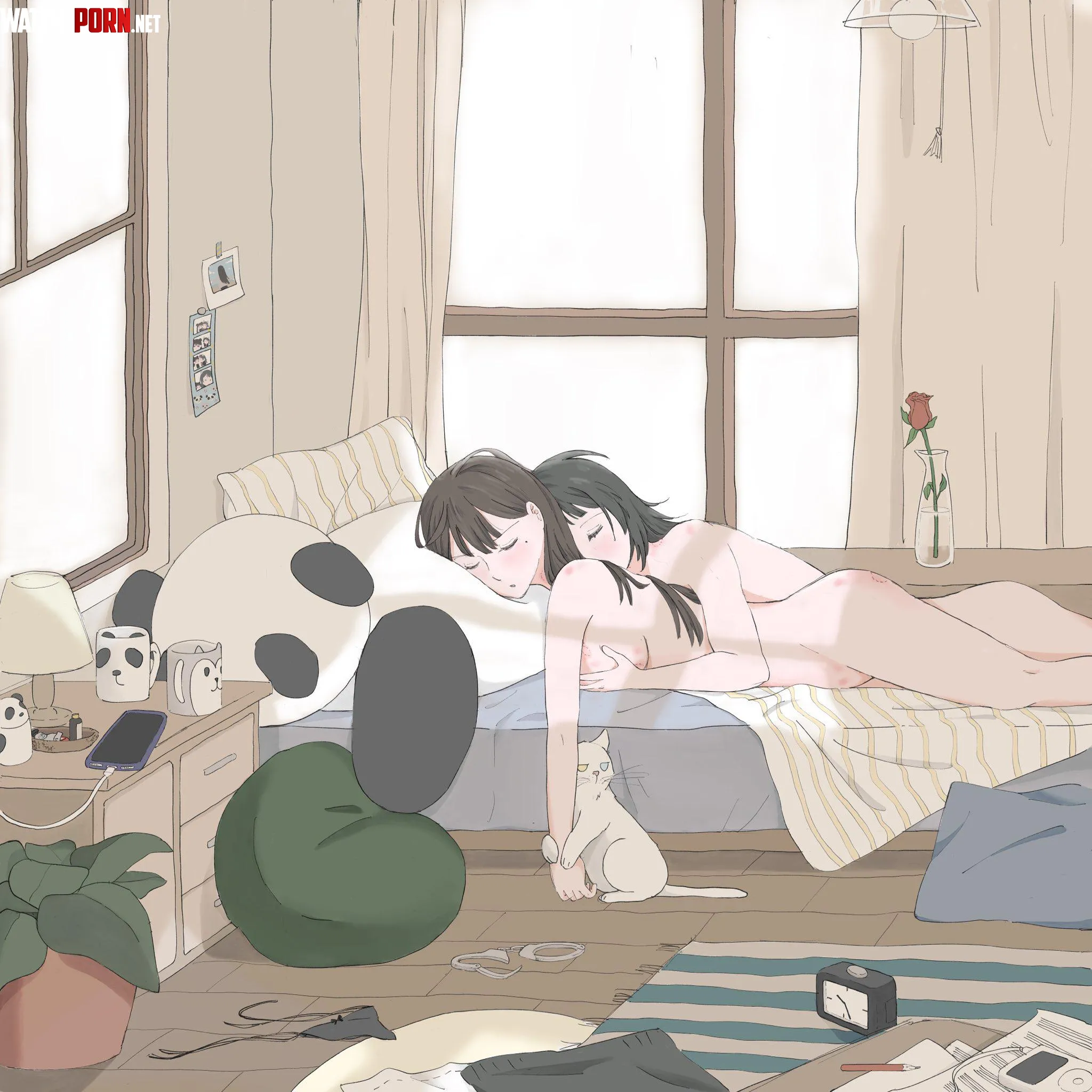 Just relaxing together after a great night (i love lesbian) [BanG Dream!] by HentaiDepartment