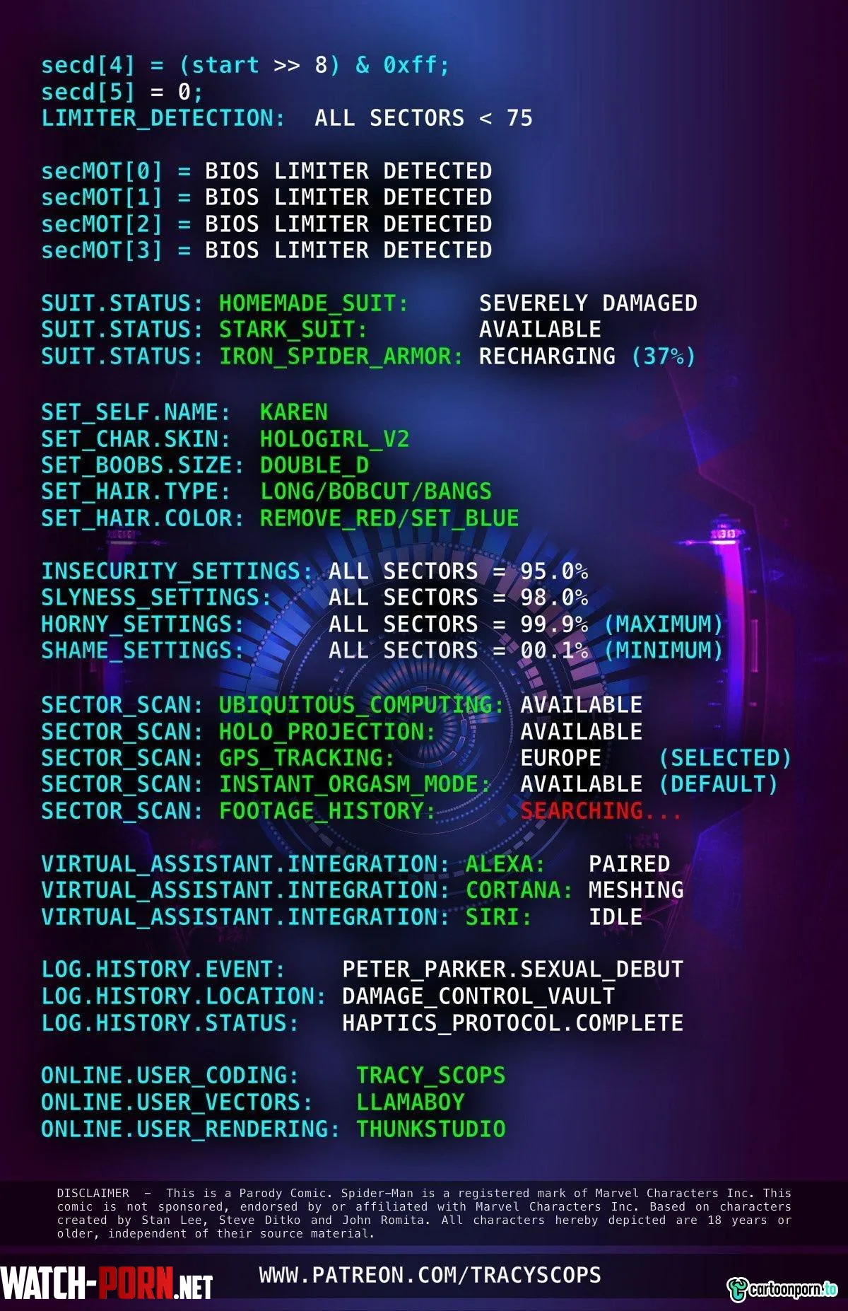 Haptics Protocol (Spider-Man) [Tracy Scops] Part 2 by StewartWrightQ1Pj