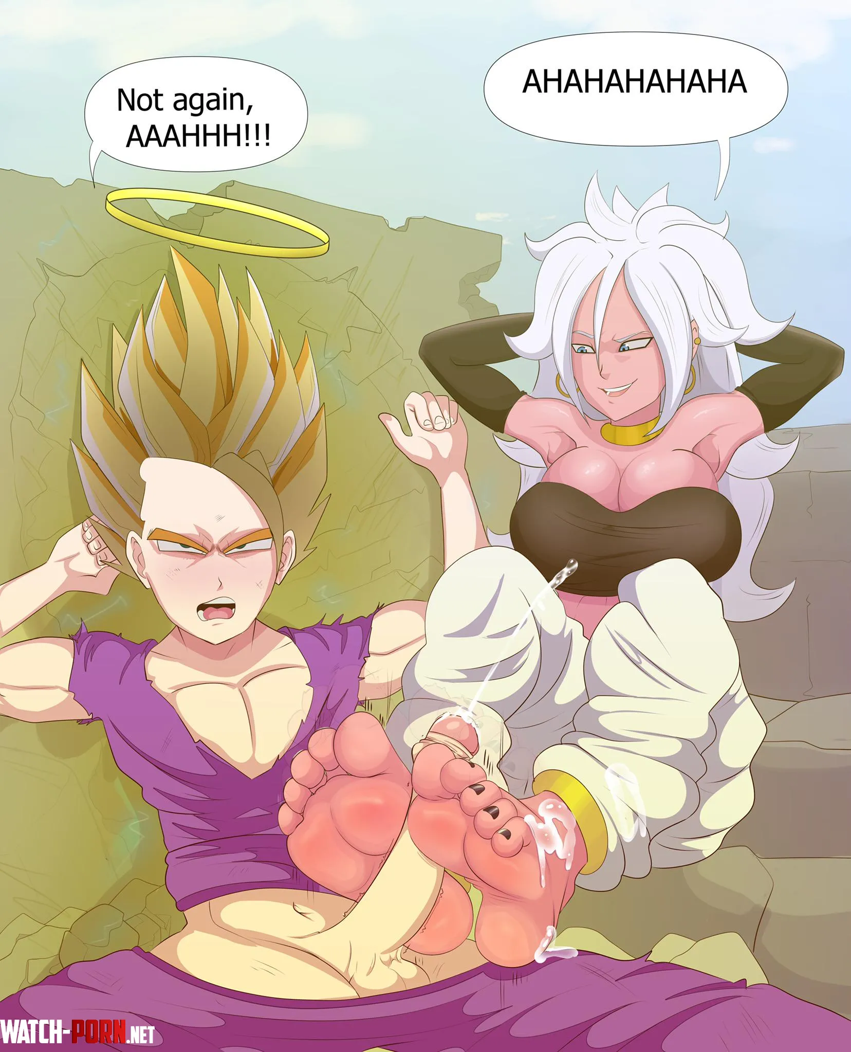 Majin Android 21 & Gohan (Dragonball) by SharkyC by Ok_Expert3991