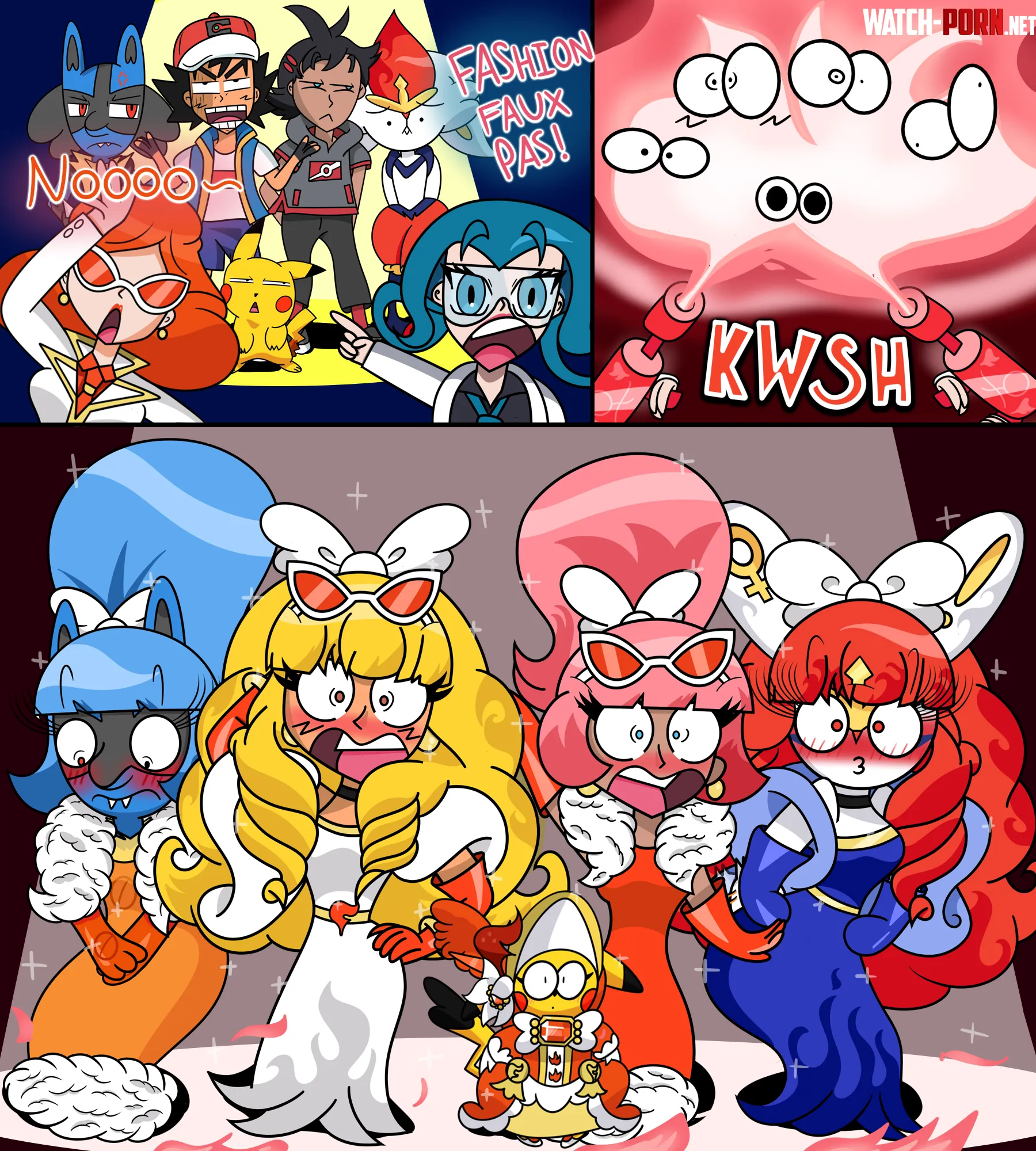 Team Flare's newest Divas! by Madam_StarFall