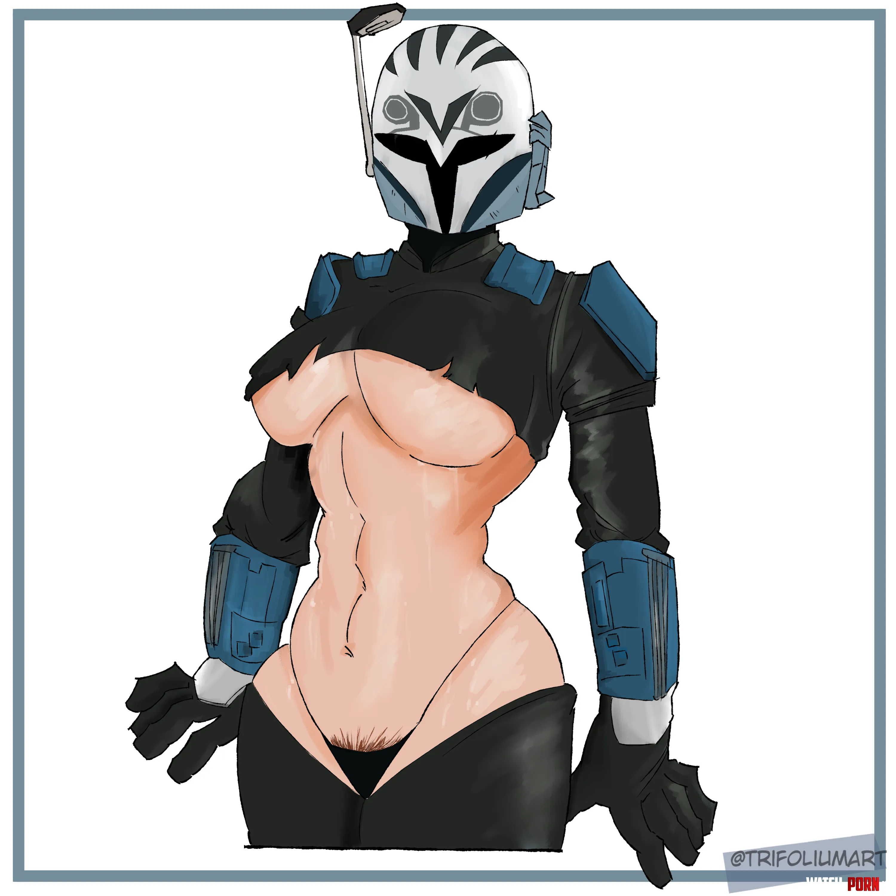 (by me) Sweaty Bo-Katan by FroguiJooJ