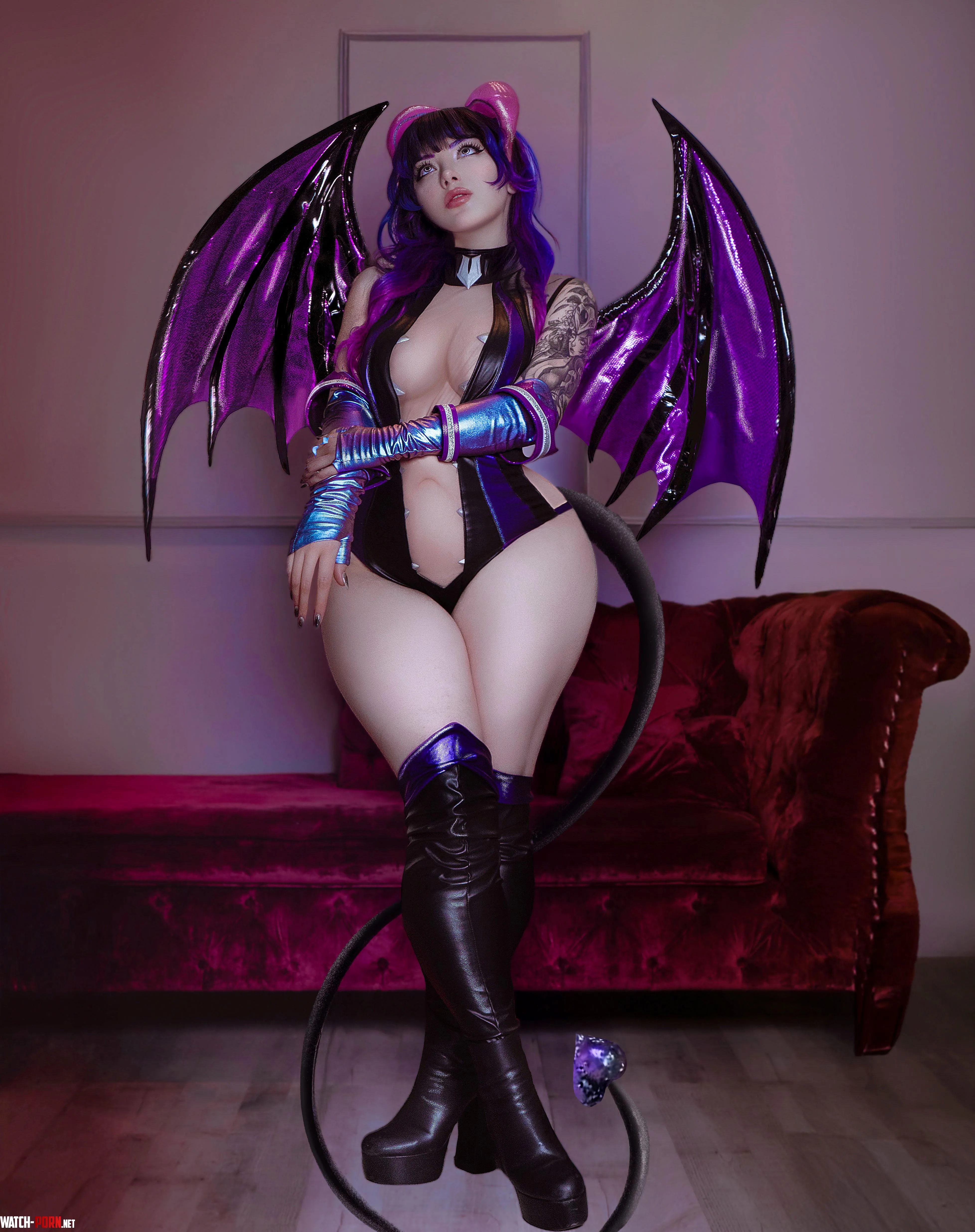 Kuroitsne as a hawt lewd Succubus by Kuroitsunegf
