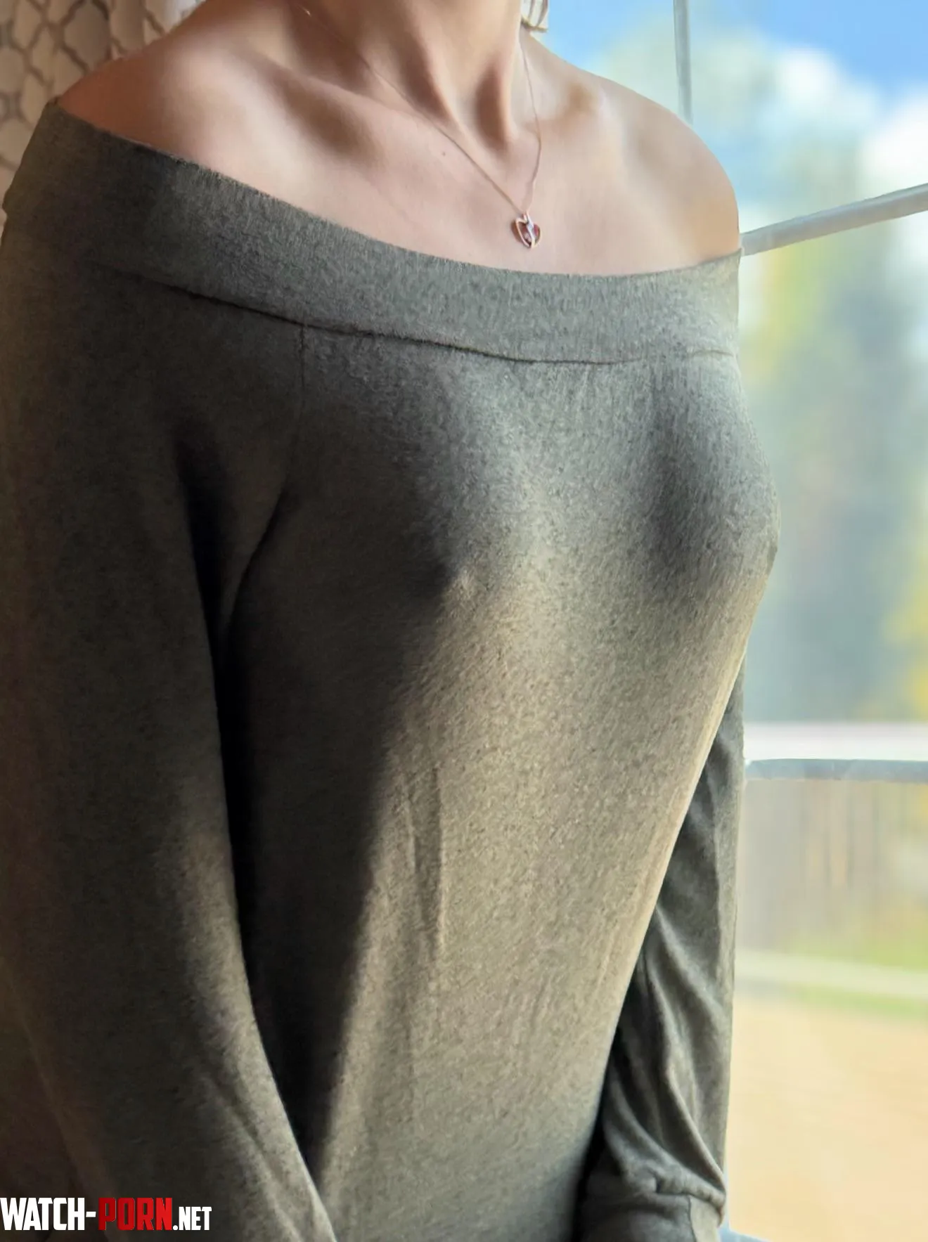 Braless sweater weather by Tropic_Panda_