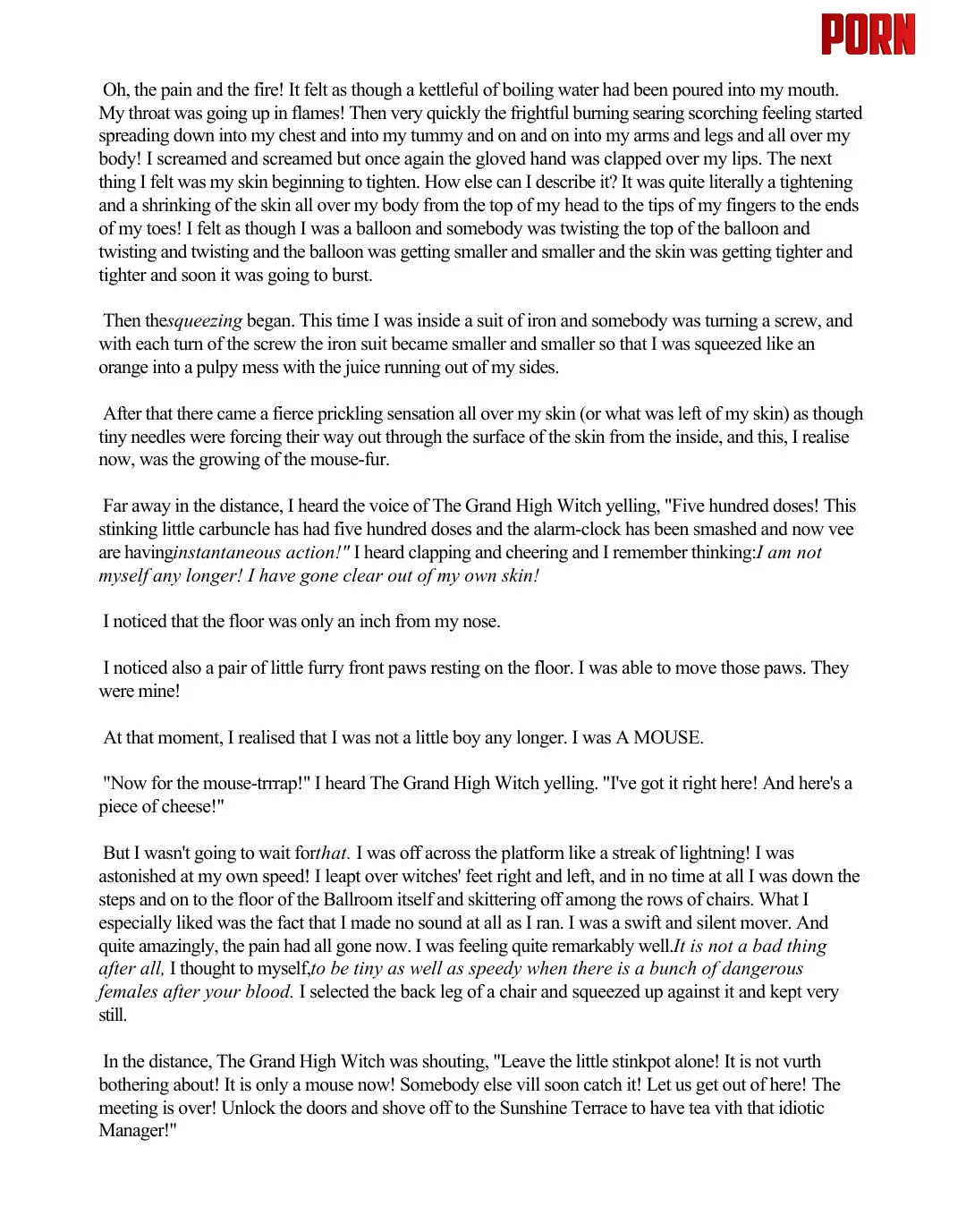 One of the best written tfs of all time from The Witches by ZealousidealTip193