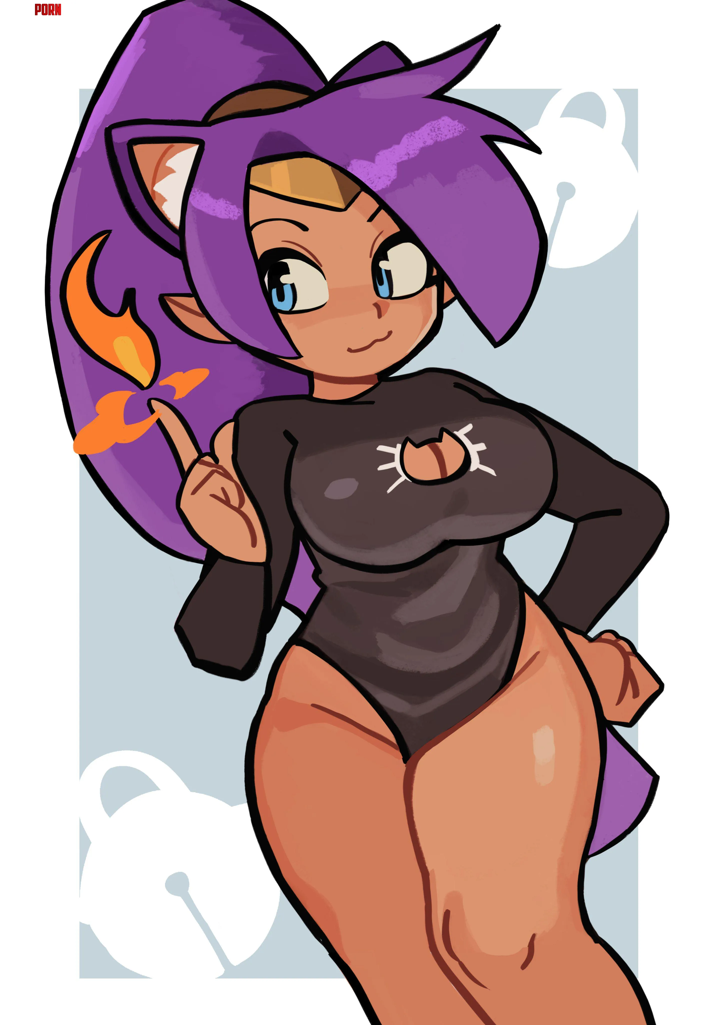 Fire-wielding Cat [Shantae] by 4as