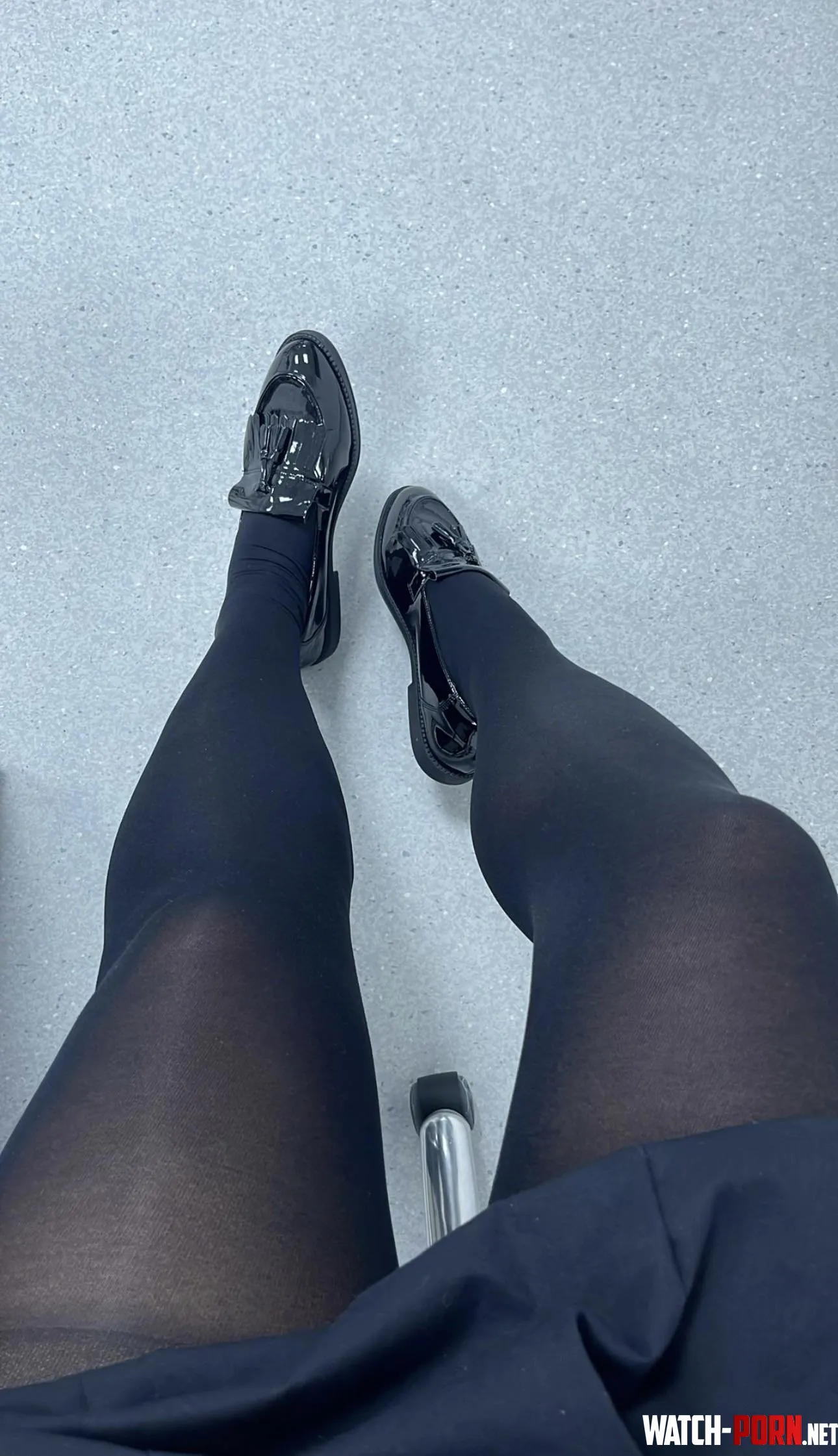 My work colleagues have the best view when I’m wearing tights by _LockedAndLeaking