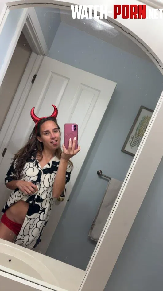 My devil horns match my sexy panties by Foxy_little_mama