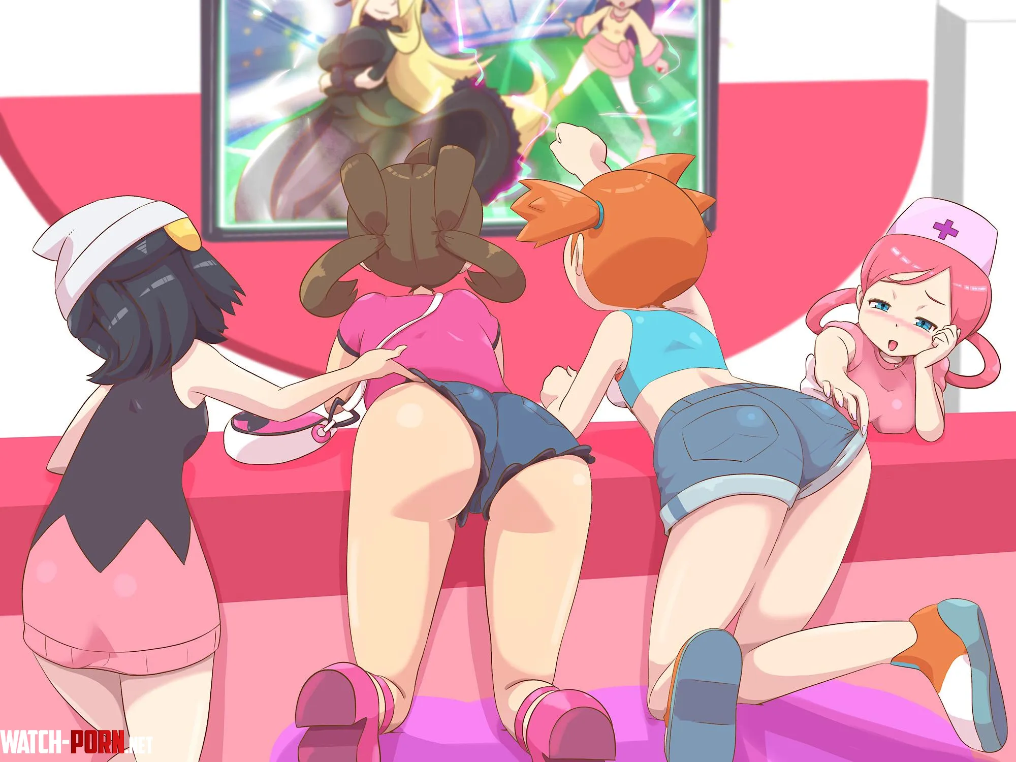 Misty, Shauna & Dawn are intrigued by LafterMastr