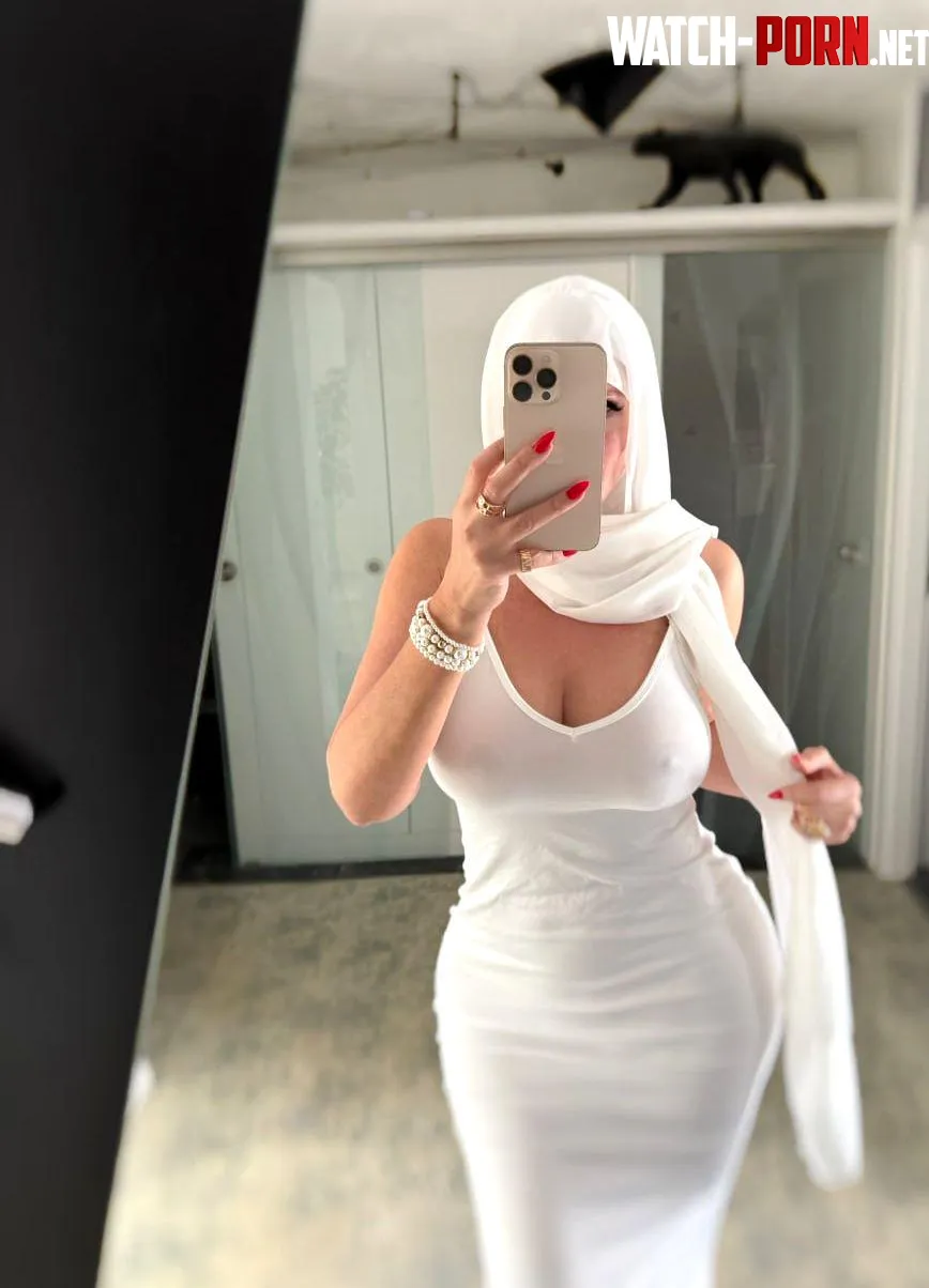 White dress pokies by MayaCherryBun