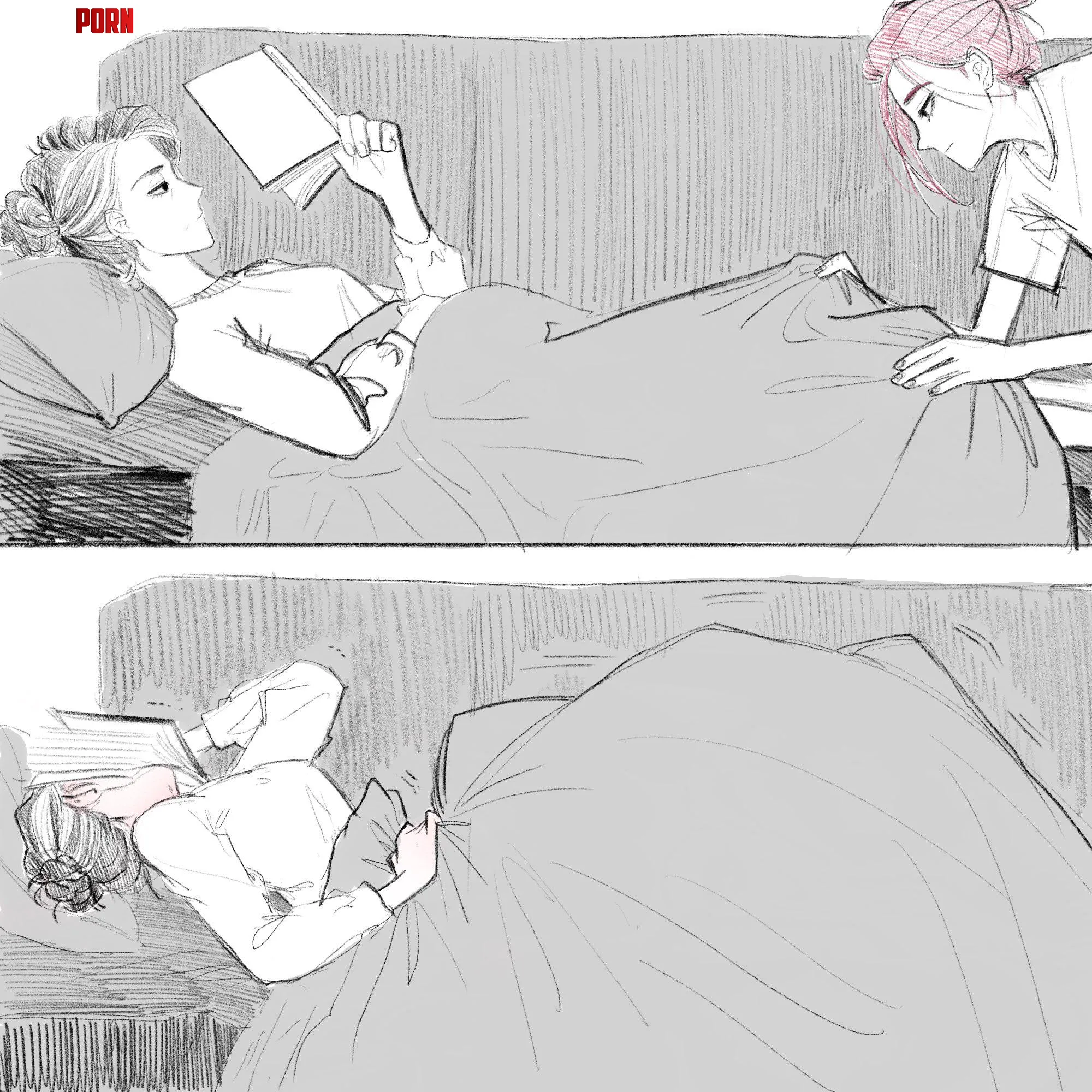 Interrupting her reading of the book (sunter) [KPop Demon Hunters] by HentaiDepartment