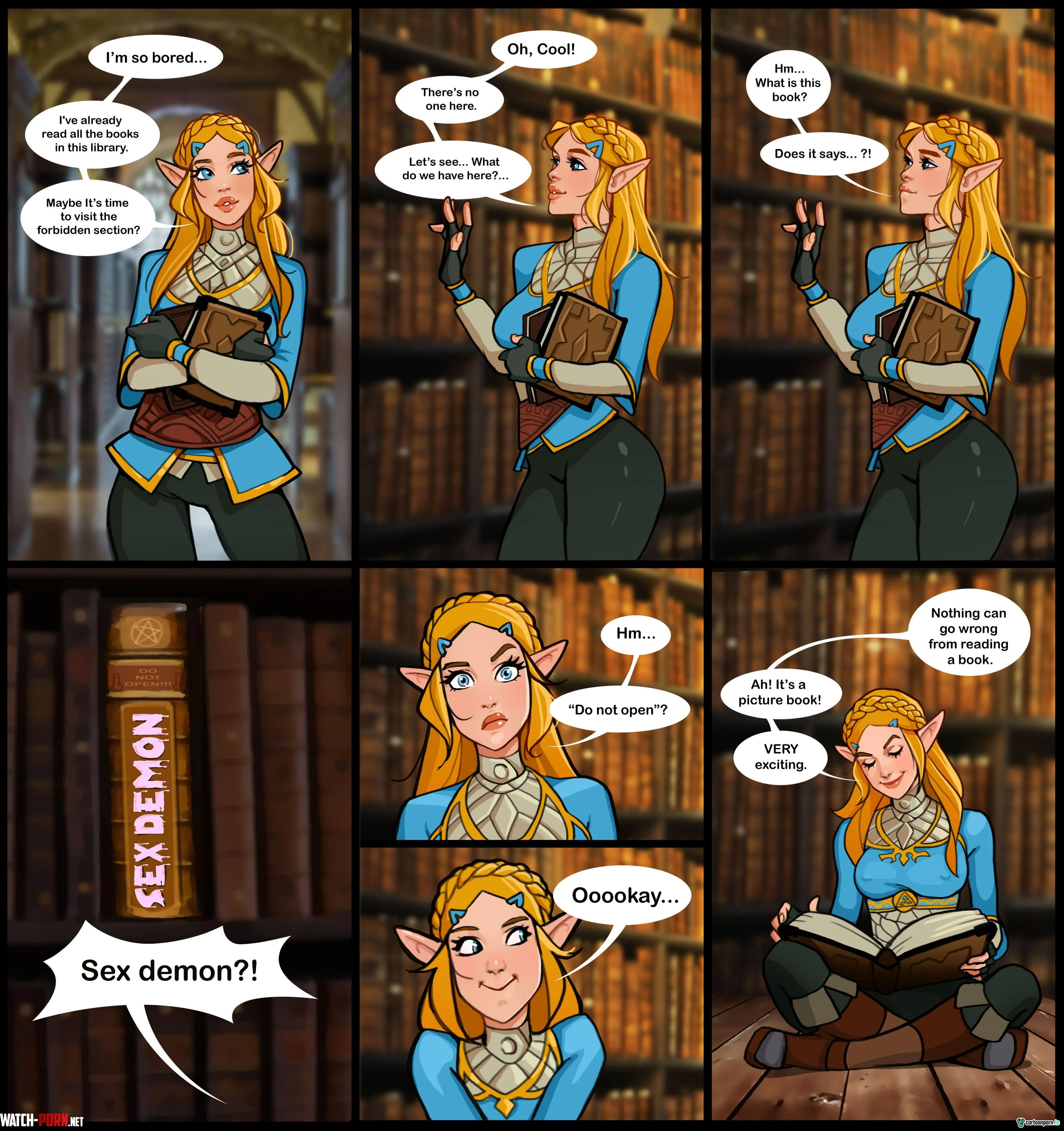 Zelda in a library (The Legend of Zelda) [Olena Minko] Part 1 by StewartWrightQ1Pj