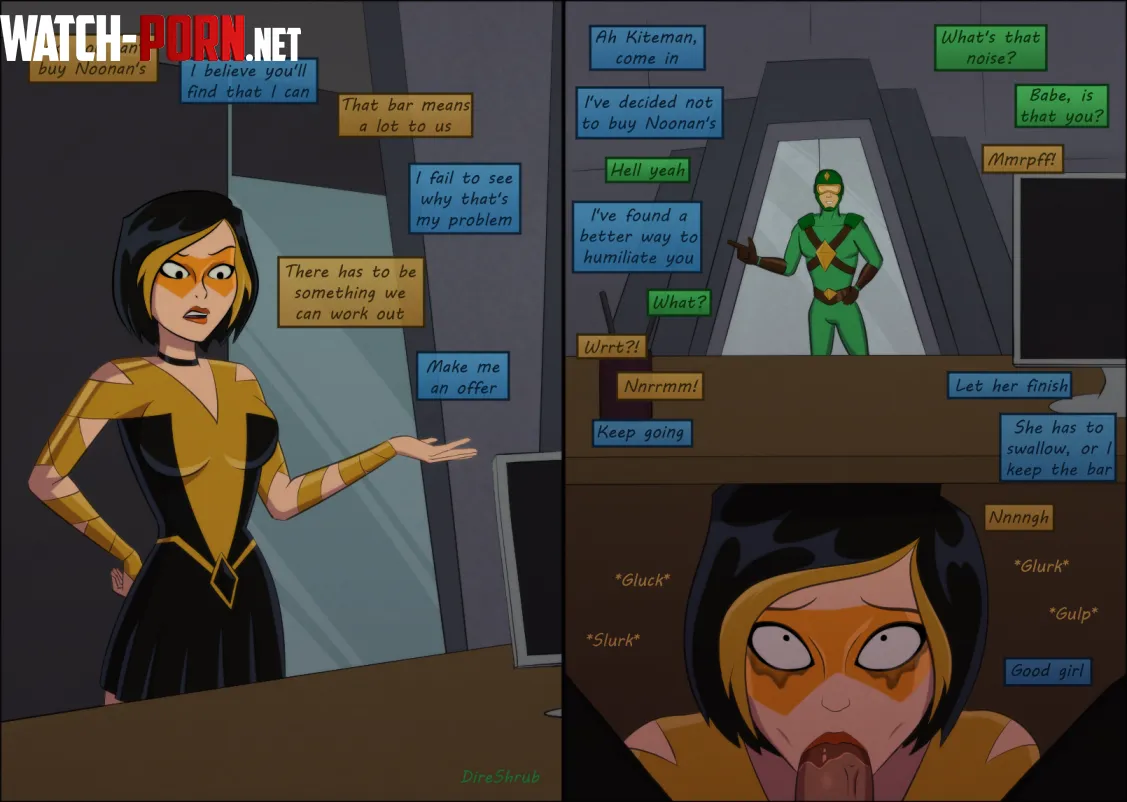 Golden Glider makes a deal with Lex Luthor (DireShrub) [Kiteman: Hell Yeah!] by JaidenX_2002