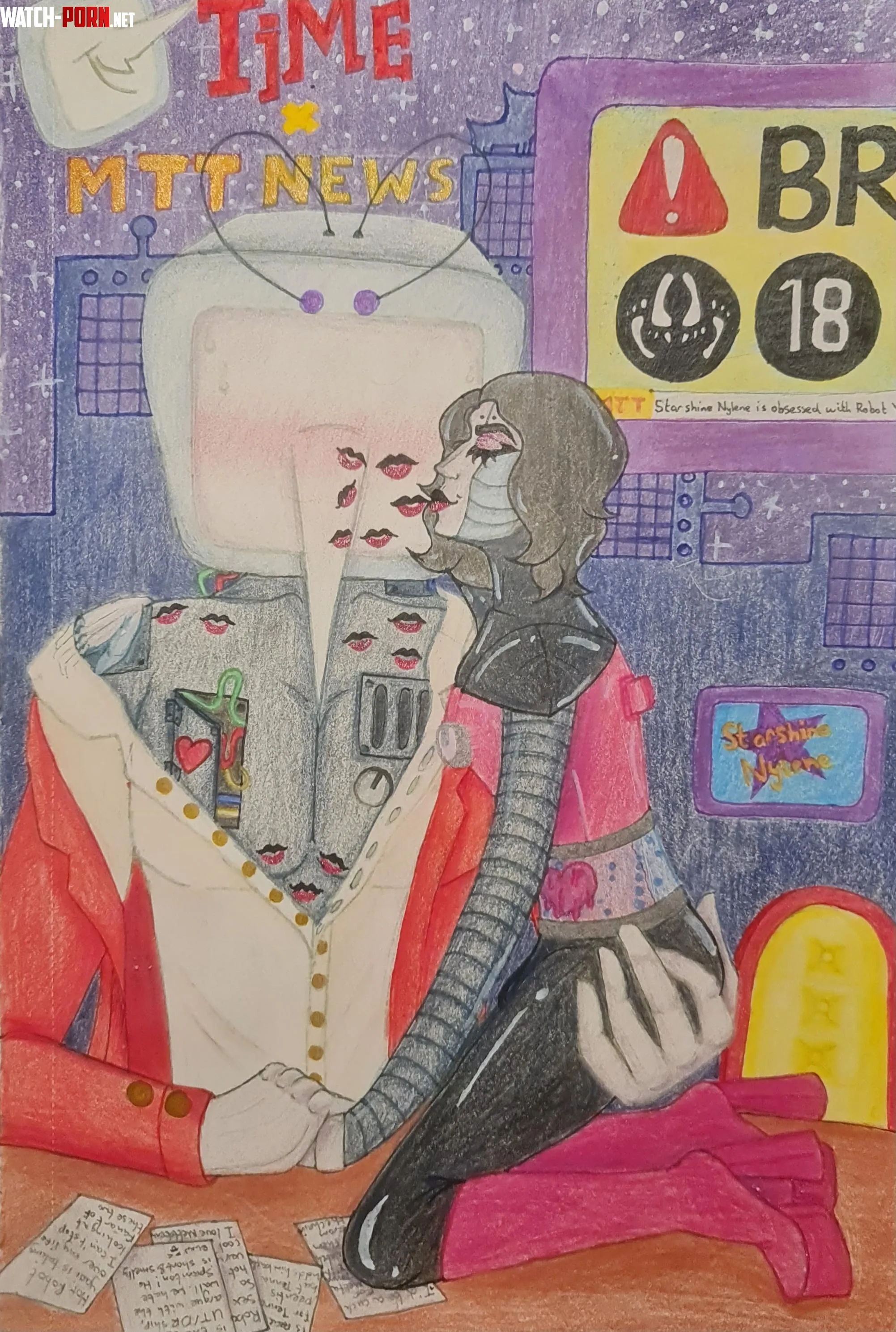 Some traditional Mettatenna art (by me) [Mettaton] [Tenna] by NylenesArt