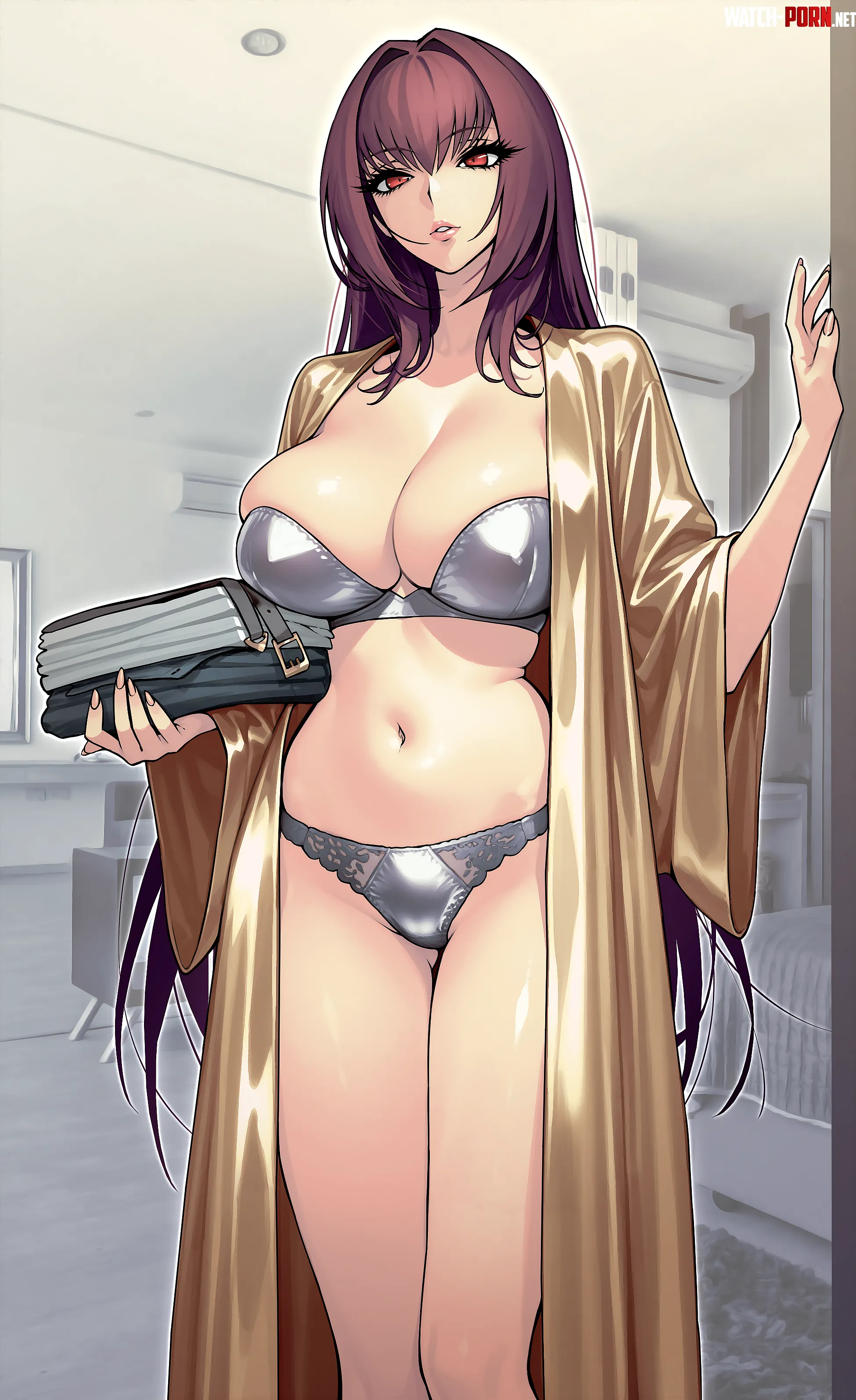 Scathach has clothes for a laundry (フランク-兄さん / Rioliogiz) by elegantloveglimmer