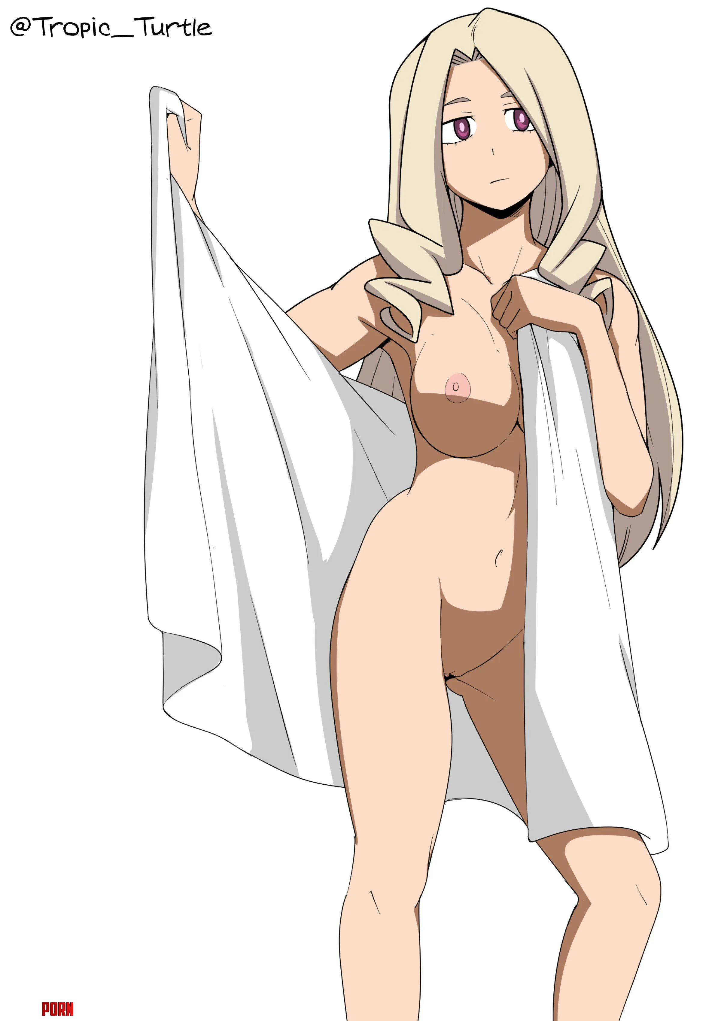 Cel-shaded Mt. Lady(Tropic_Turtle) by RisingSlabMonster