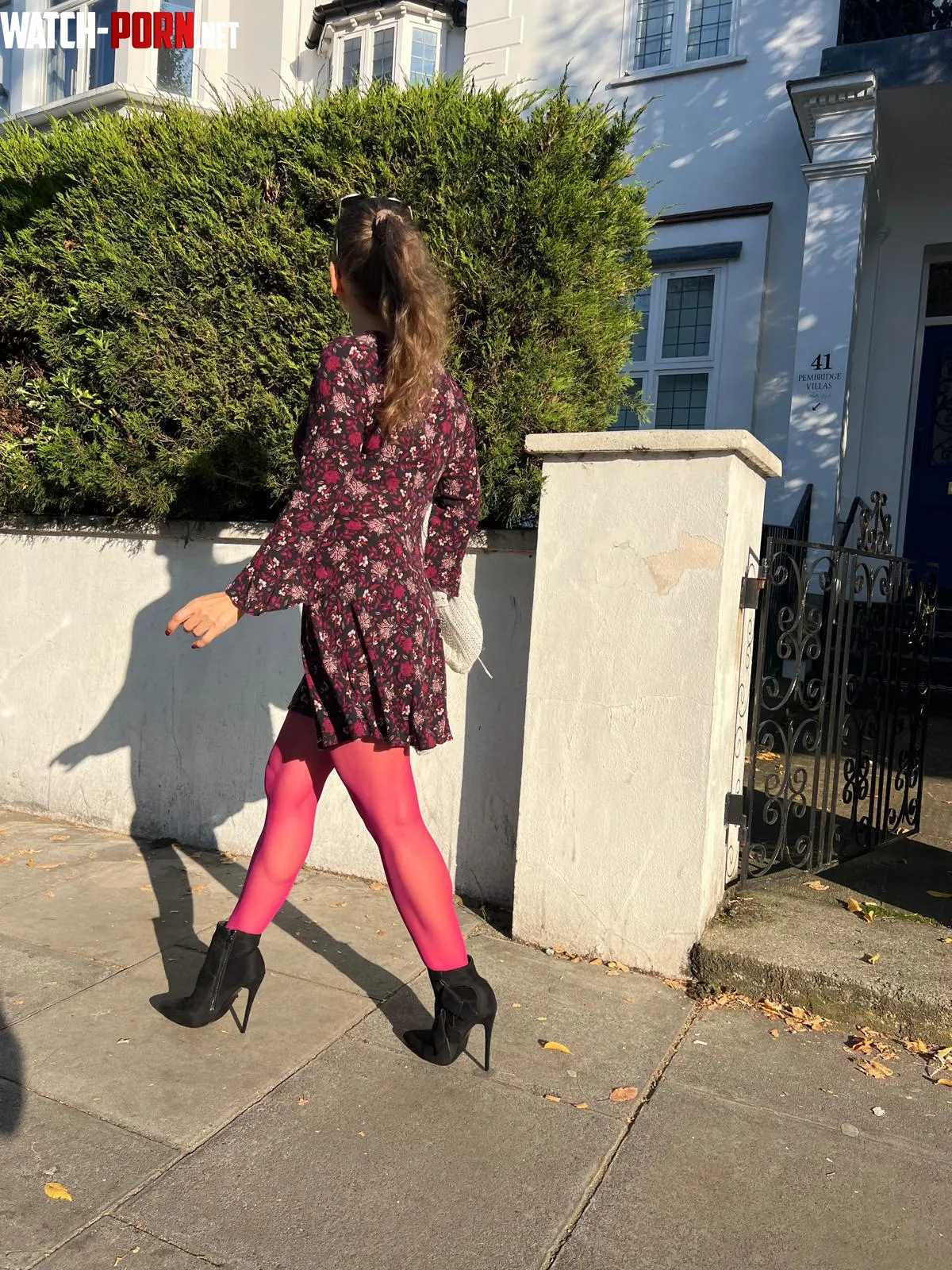 out and about in my city in my Italian ankle boots by MalinaWhispers