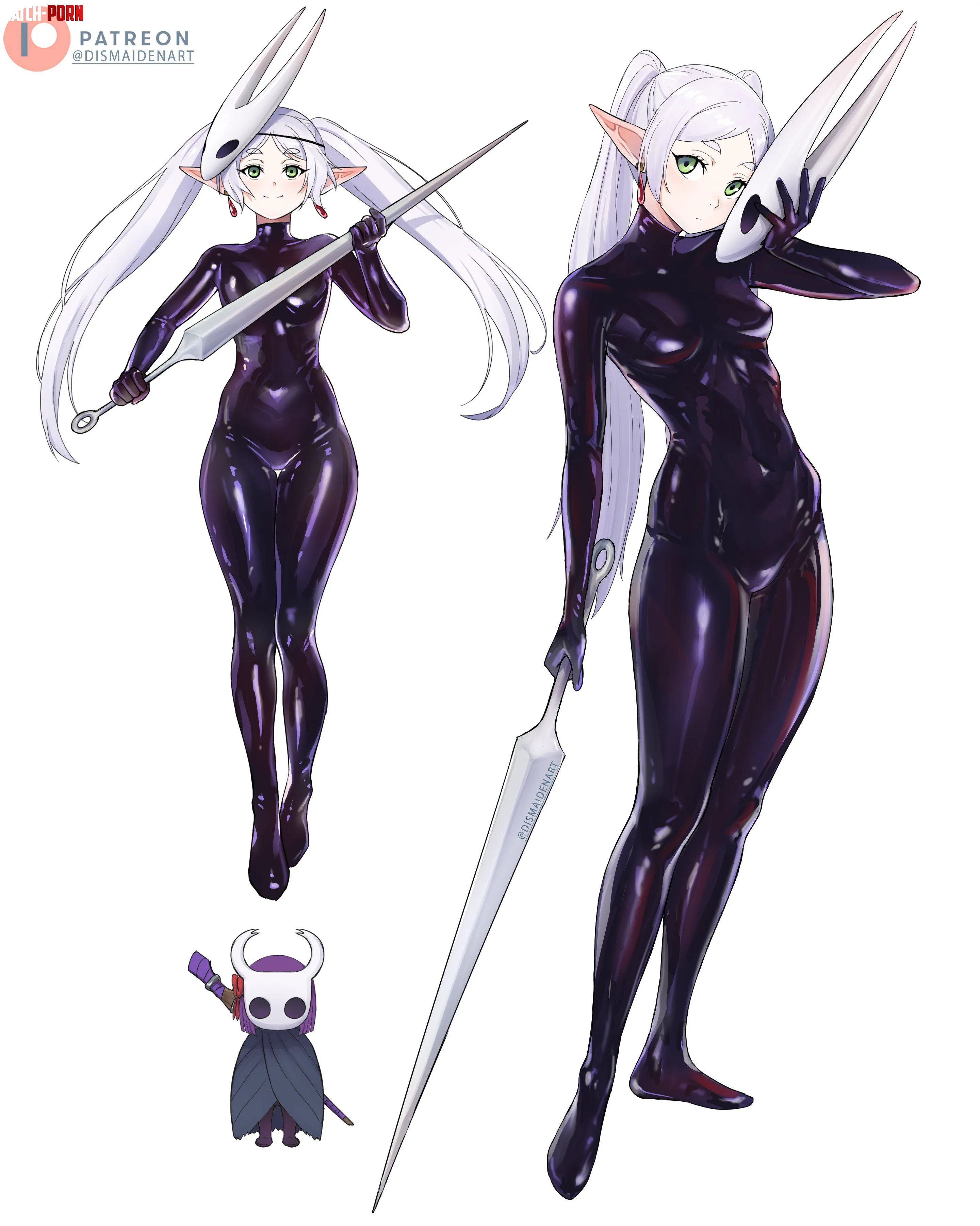 Frieren as Hornet [Frieren, Silksong] by Hortkind78