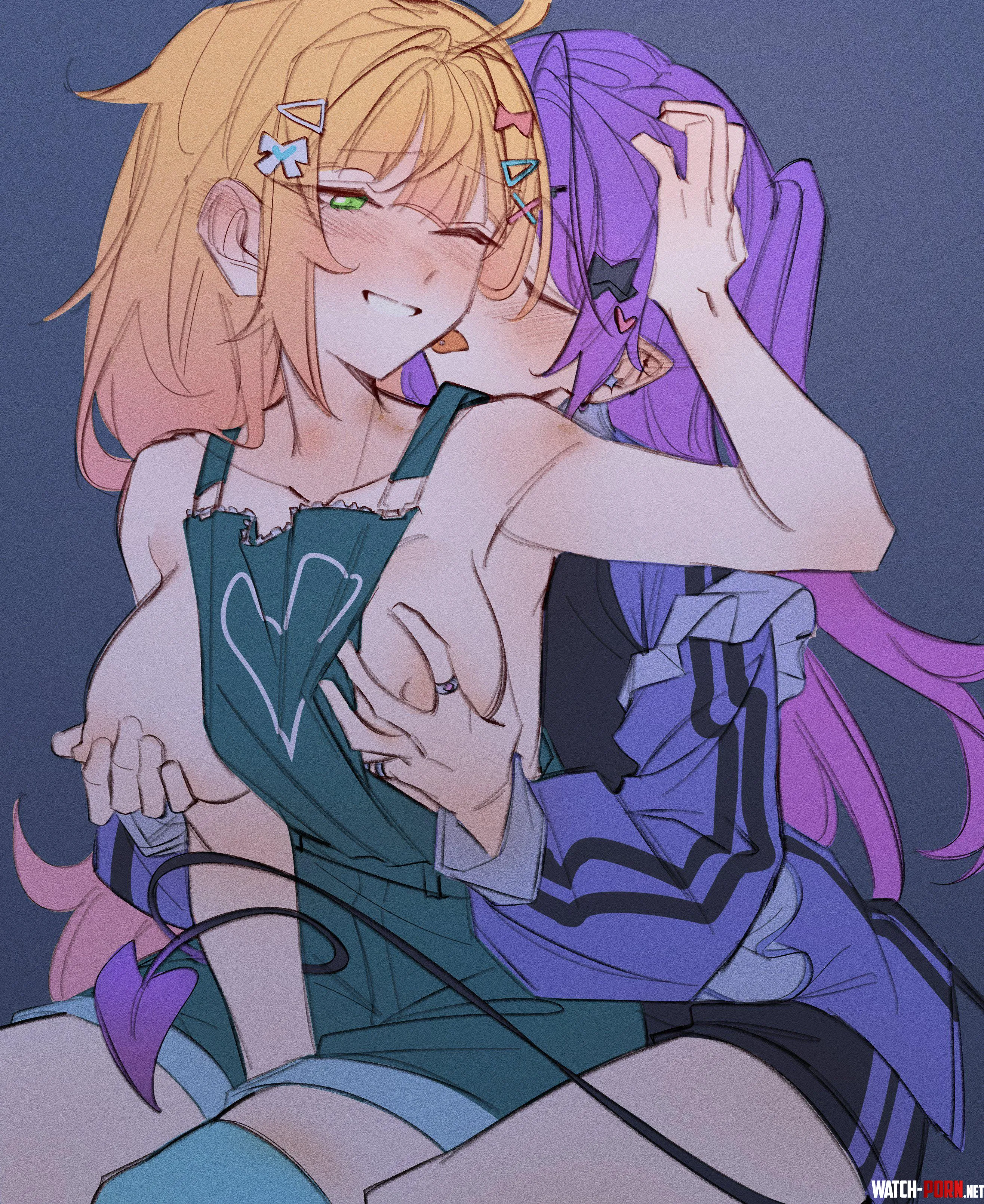 Her breasts are perfect anti-stress balls (legzy) [Hololive] by HentaiDepartment