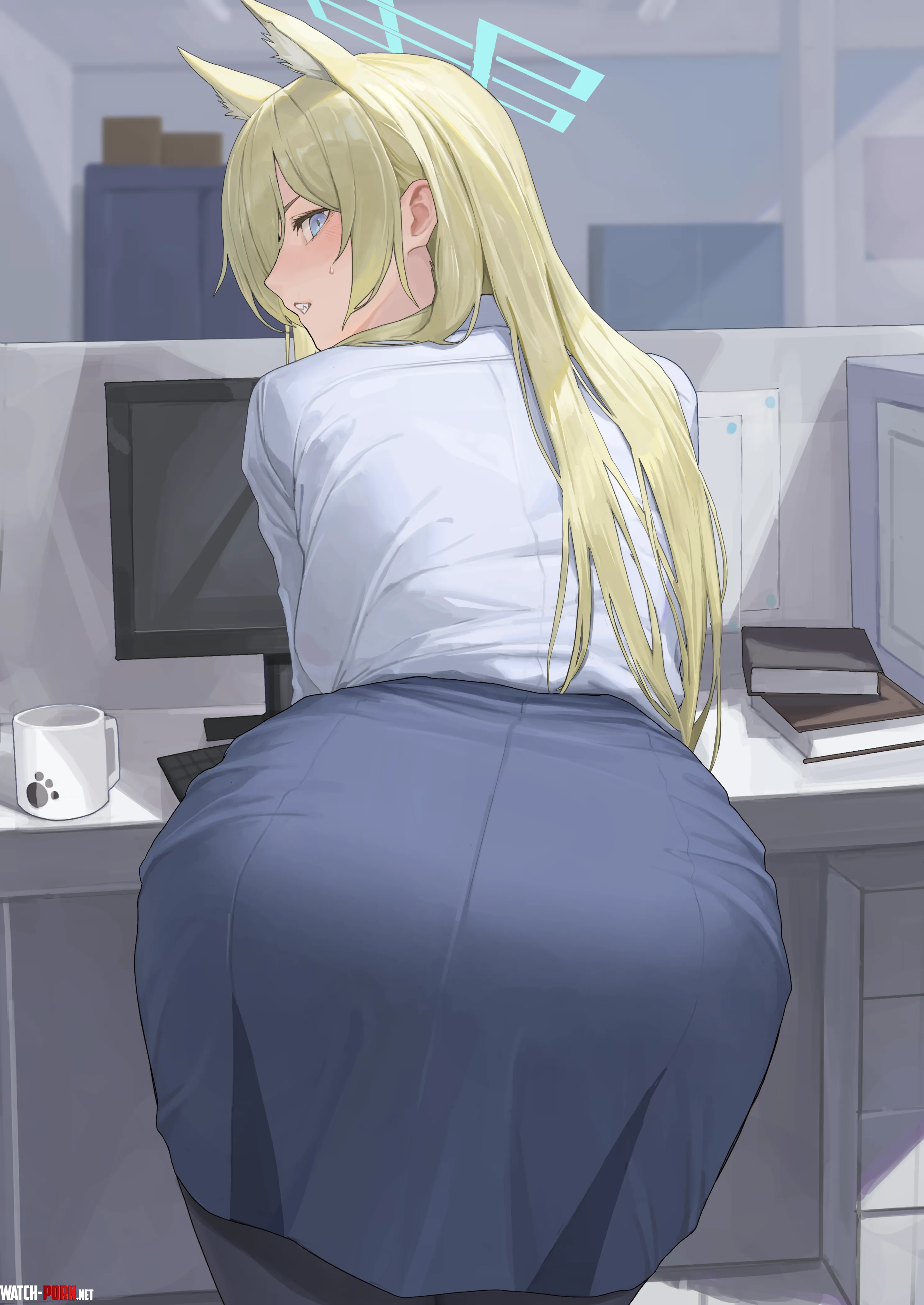 Catching your co-worker in a compromised position (sirimof) by Level-Ad5048