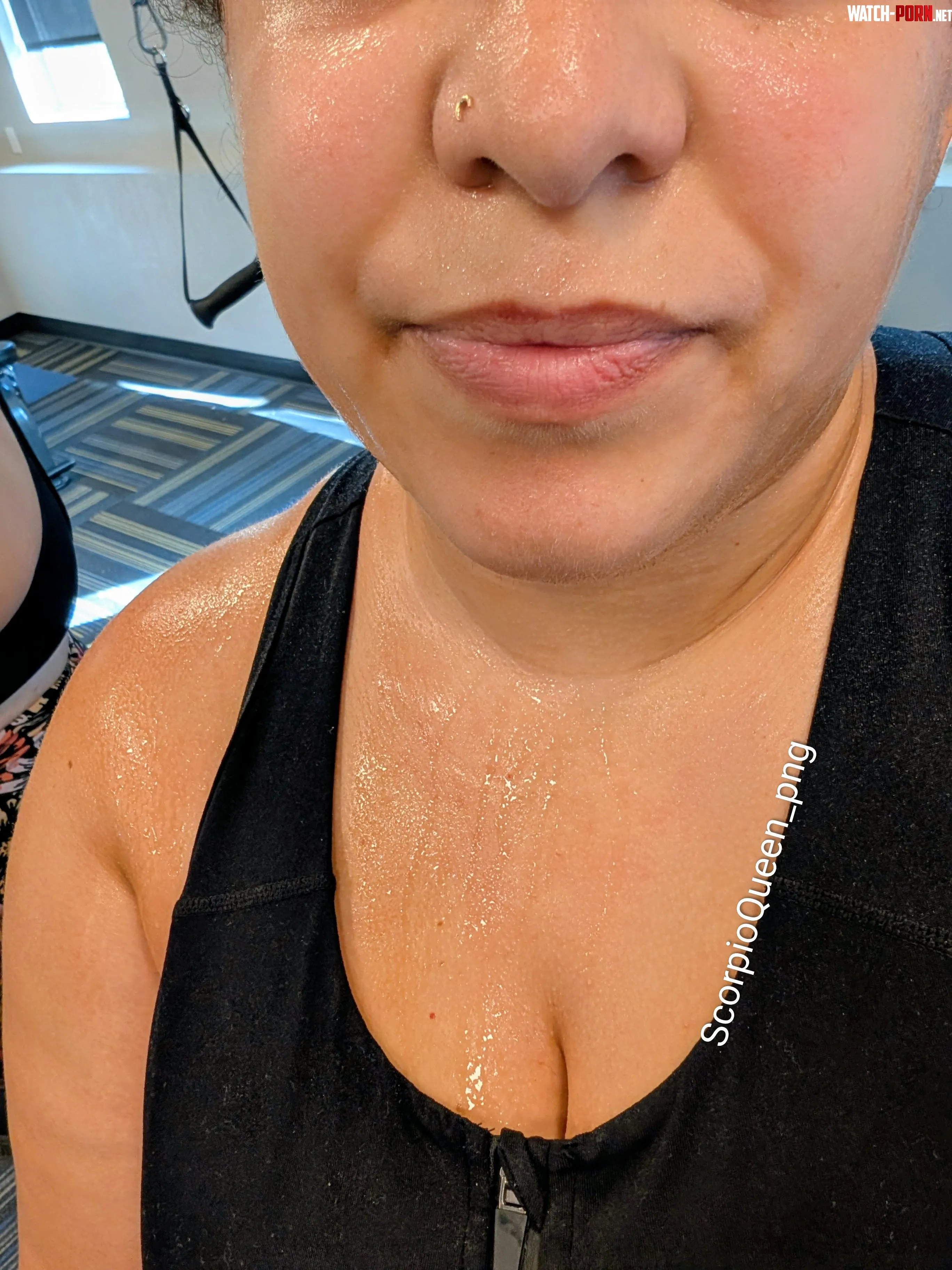 Getting Wet in the Gym Today 🥰 by ScorpioQueen_png