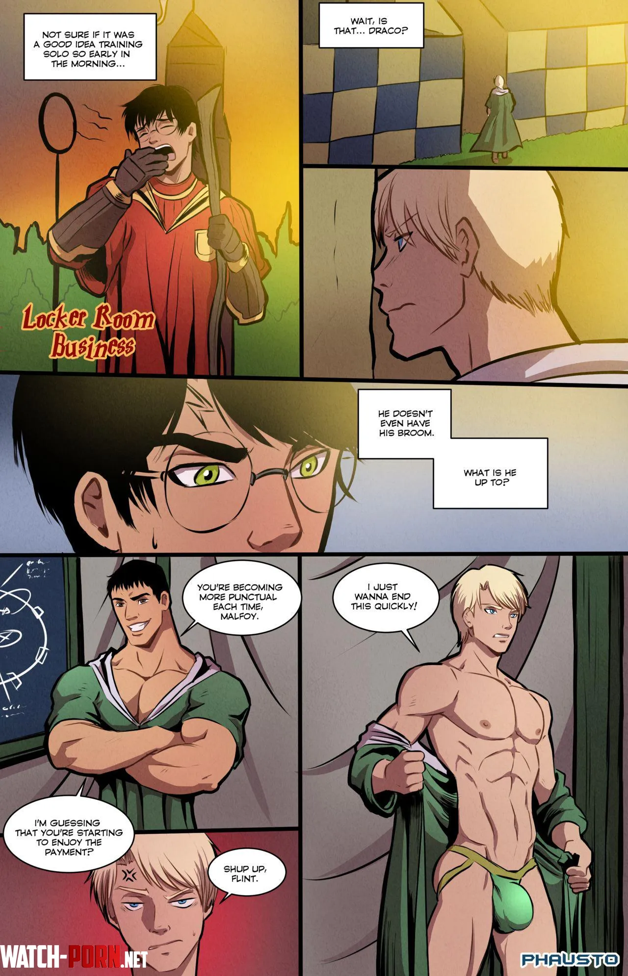 [Phausto] Harry Potter Locker Room by rheenalattelatte
