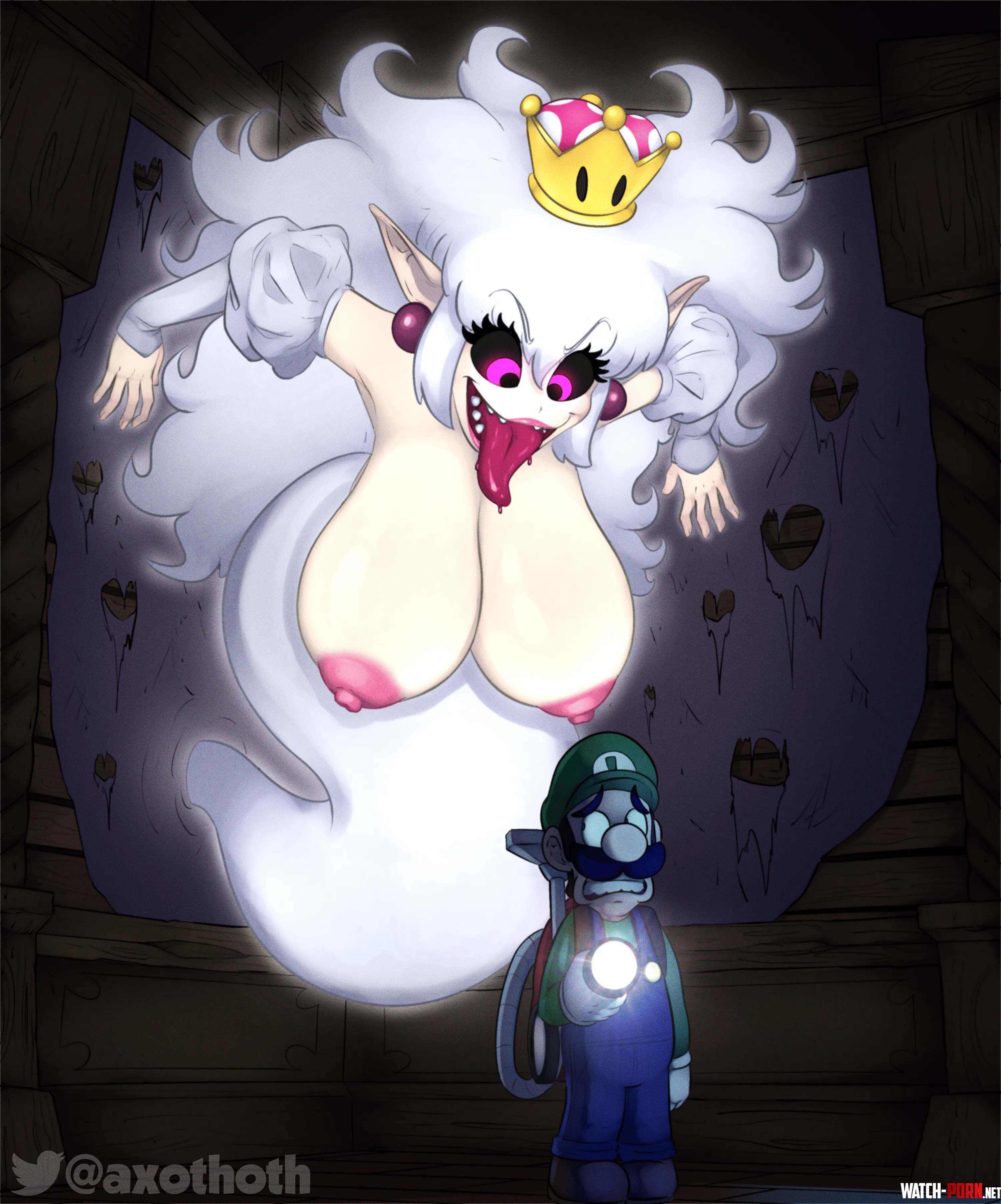 Boosette fanart! (art by me) by Axo_thoth