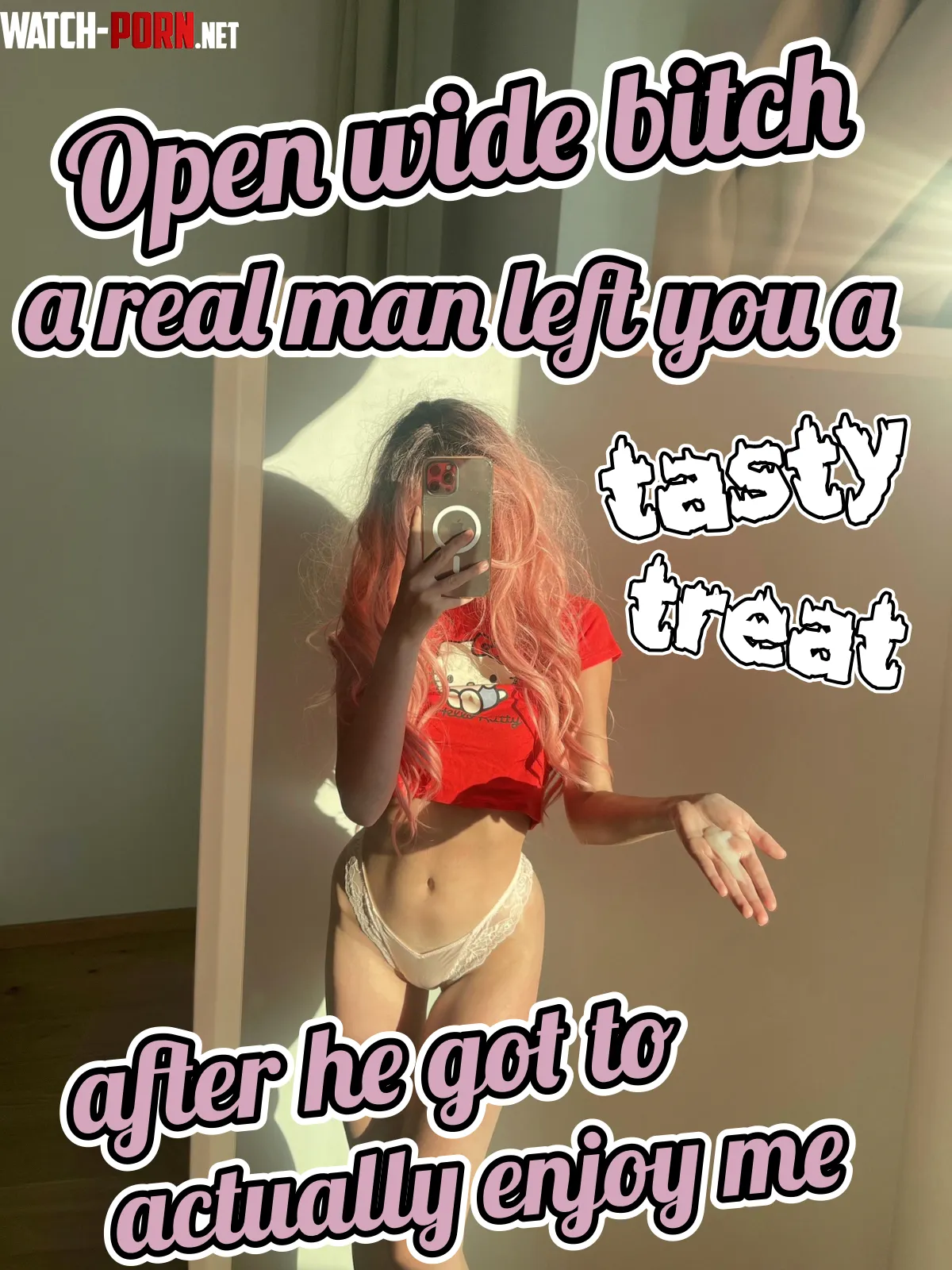 Beg me for an opportunity to eat a real man mess 💦 by PinkDolxo