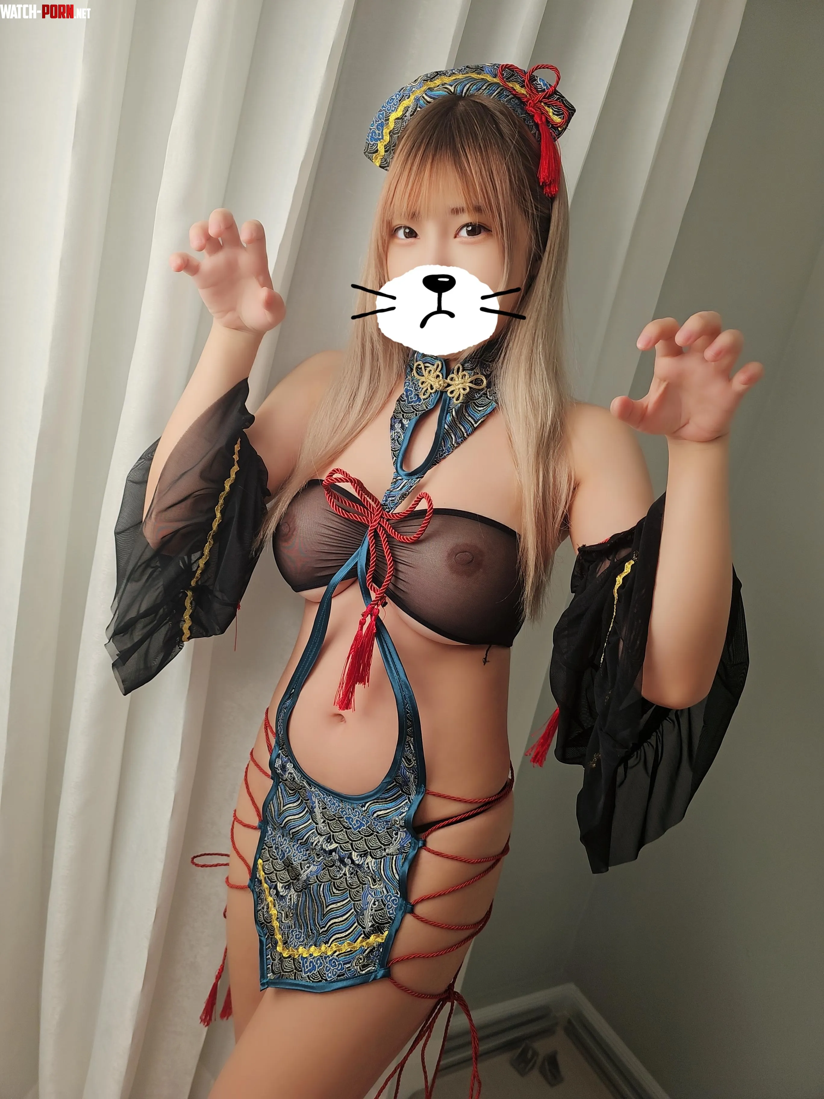 Halloween jiangshi~ but my boobs ended up completely see-through… by slave247story