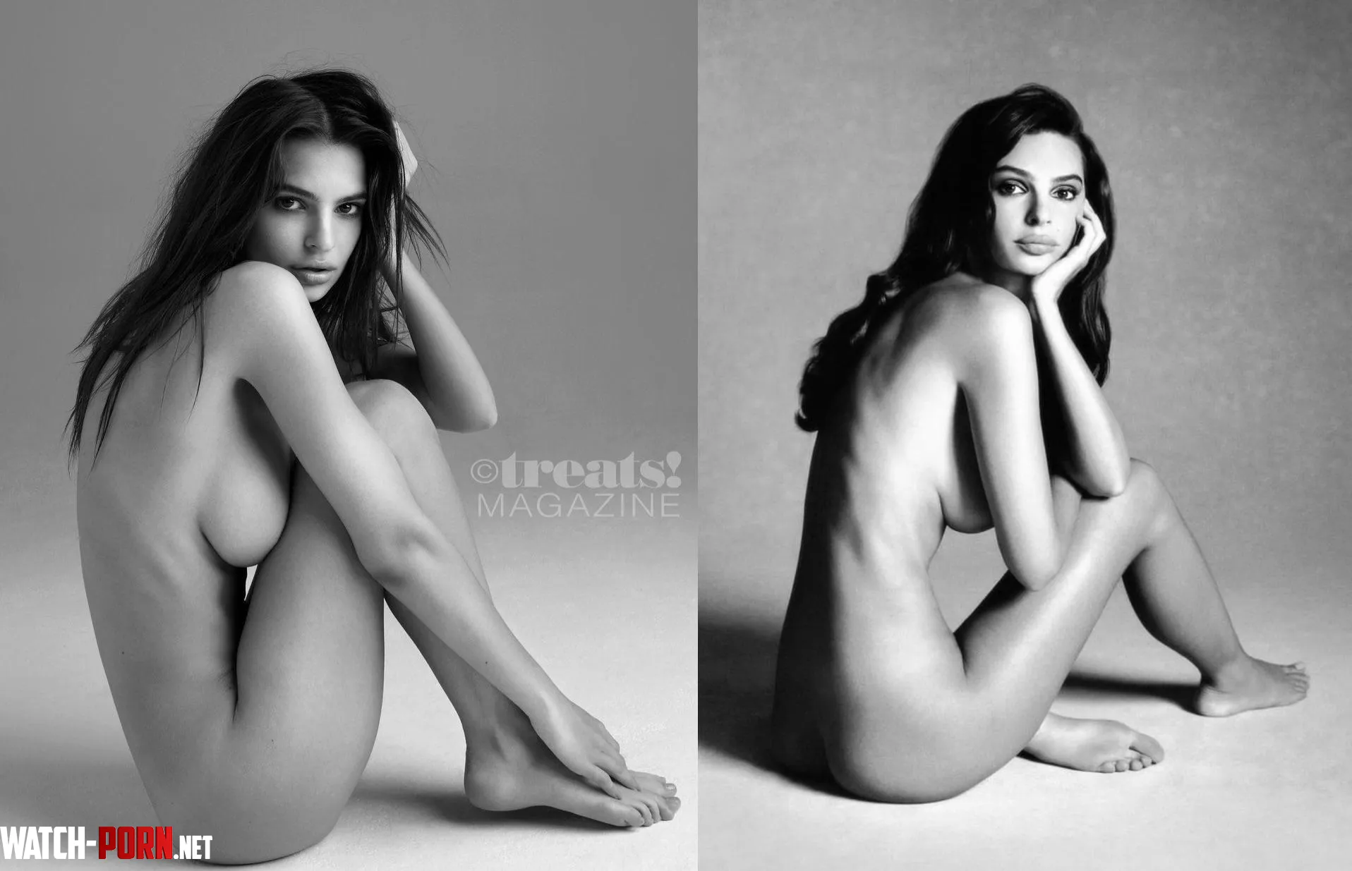 Emily Ratajkowski naked 14 years apart - 20 years old for Treats (left) and 34 years old for Beyond Noise (right) by Ok_Field1209