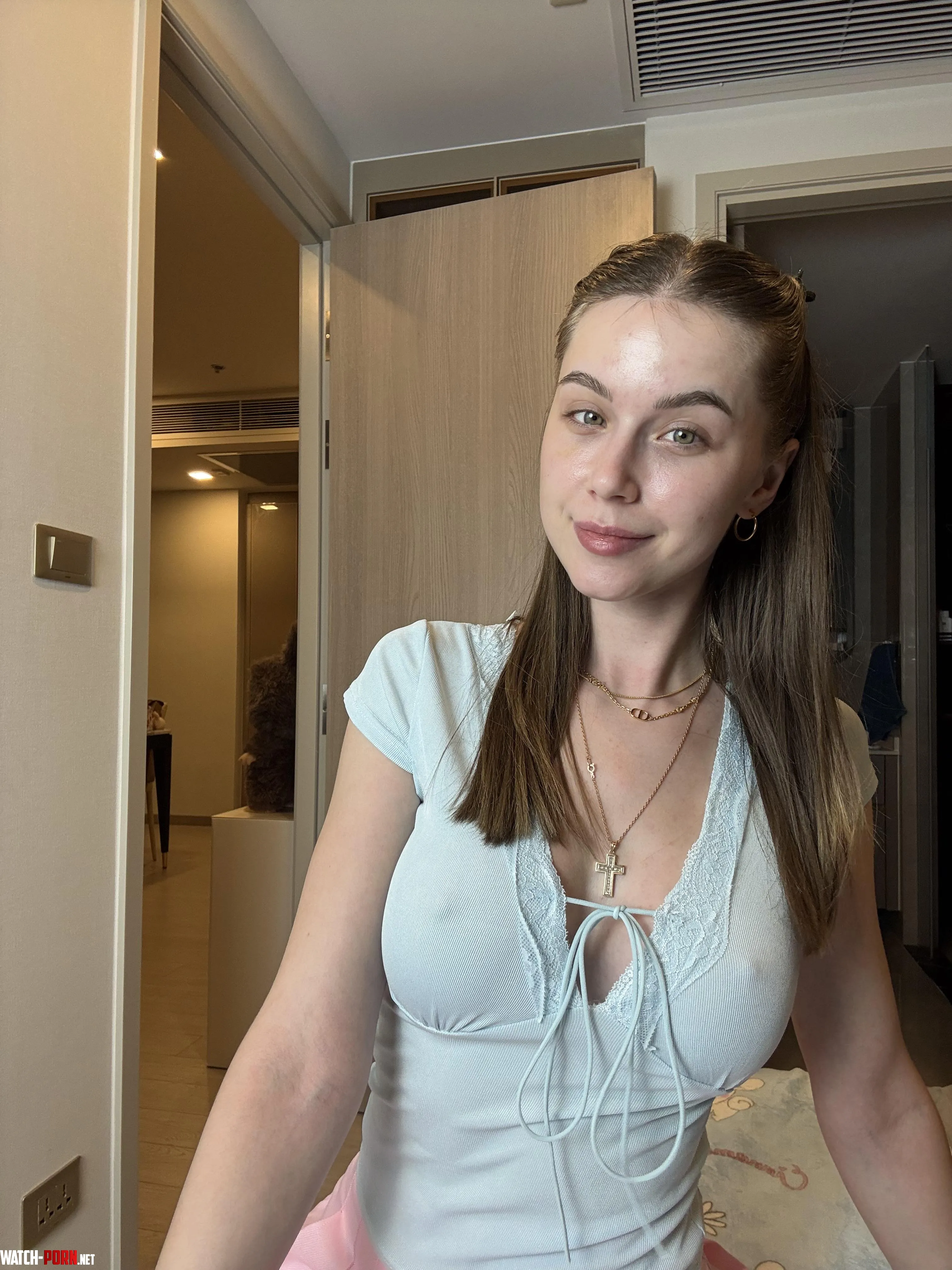 Enjoying a braless day by Justacutienere