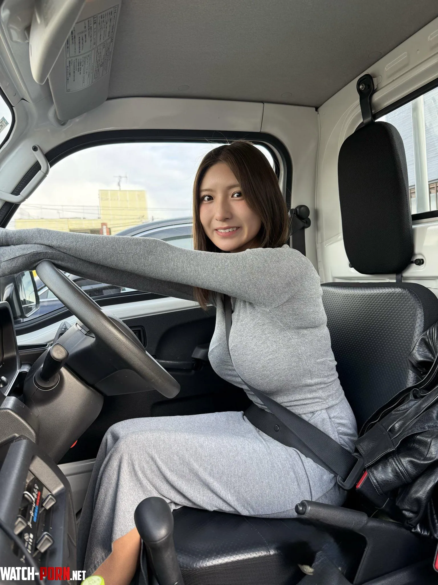 Japanese Jugs meet a seatbelt by BJ-Stroker