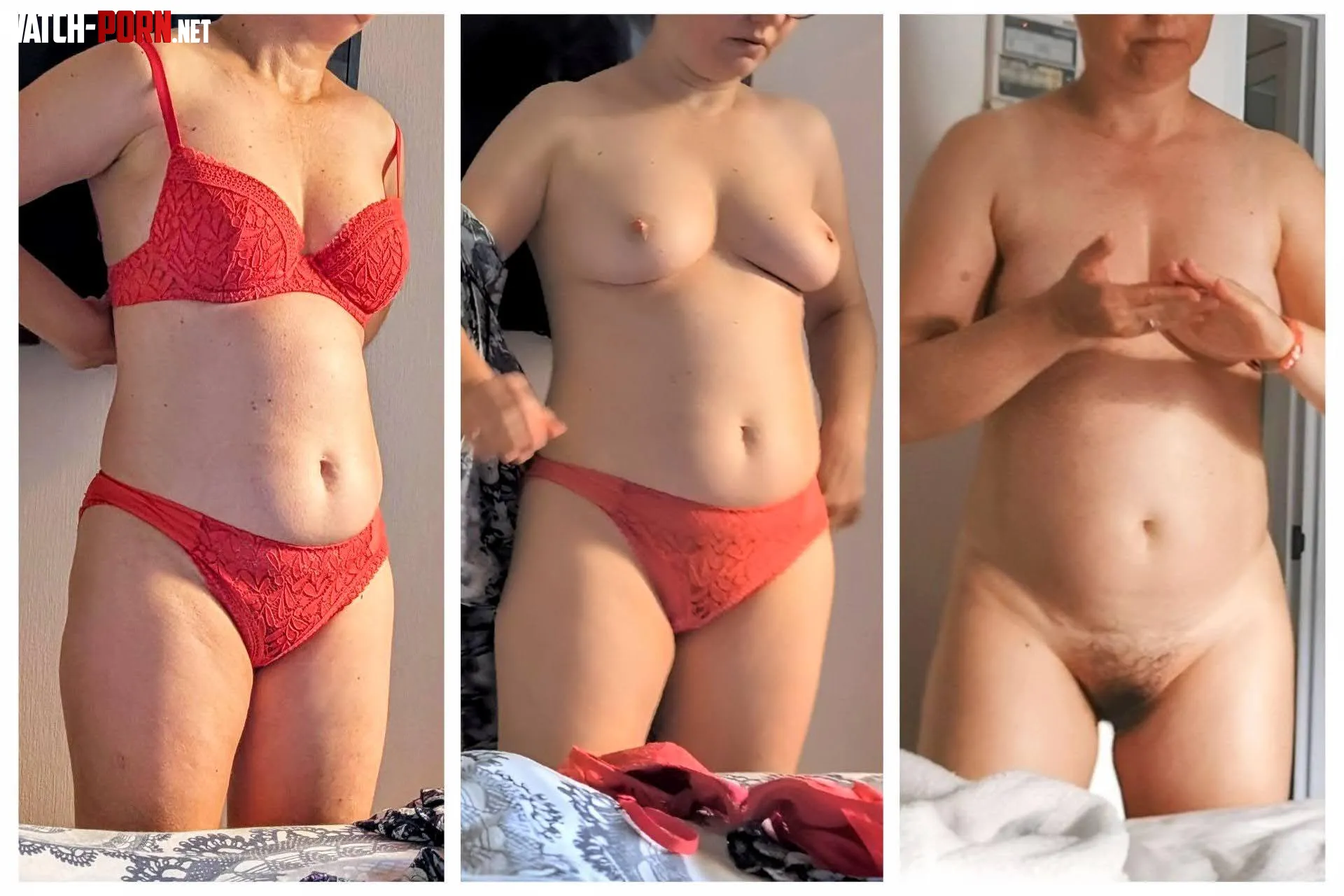 I love red lingerie. But I also like it without. by Caracalla72