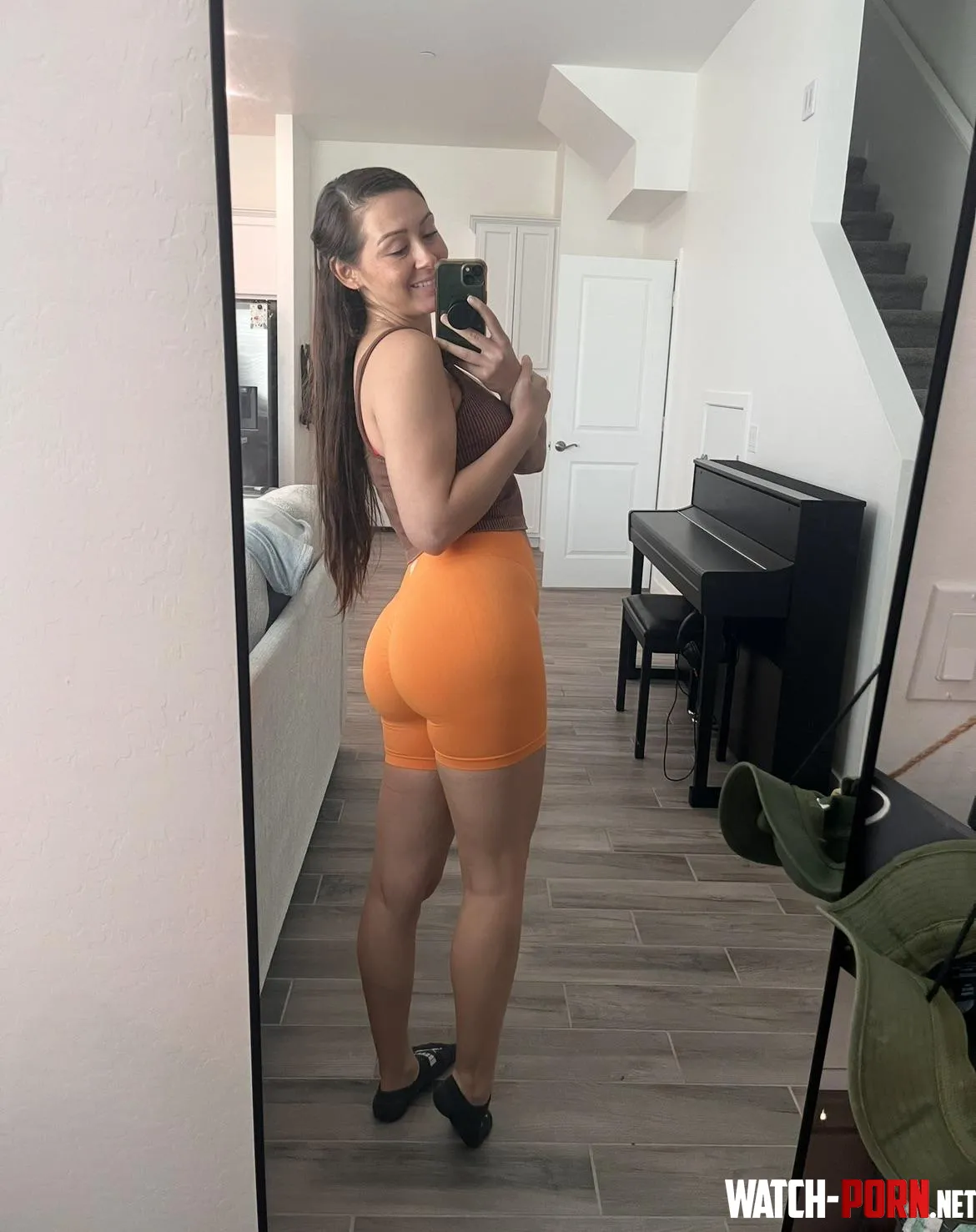 Orange for my morning spin class by Persuasive_Pussy
