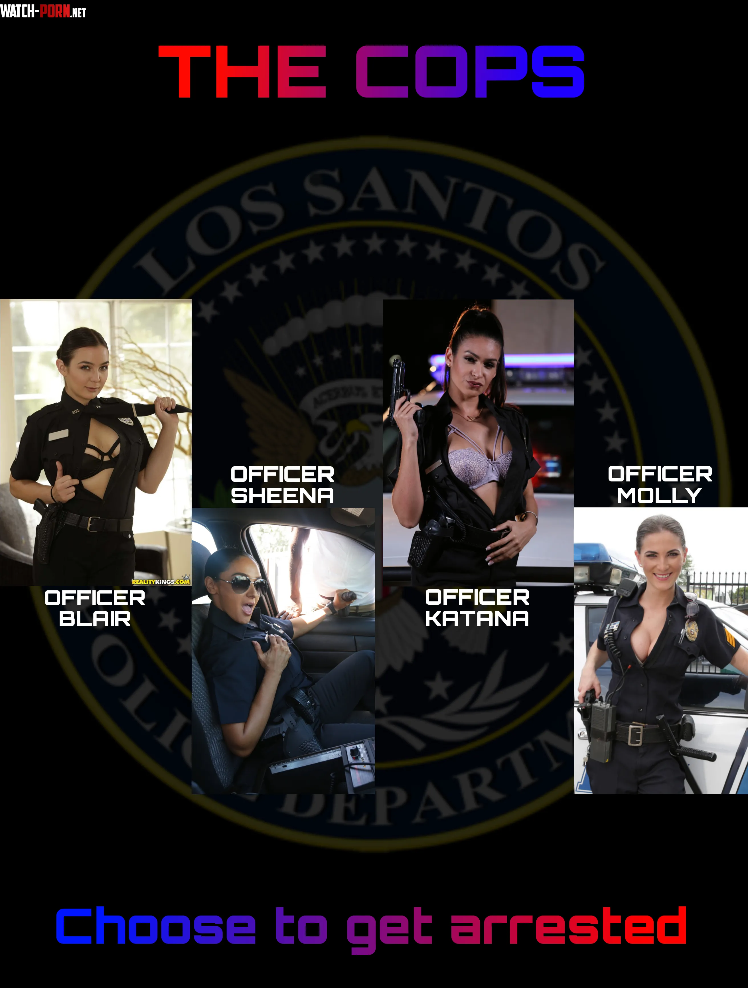 (PART 1) Which Cop will you get arrested & be a sex toy of her in jail? by Upbeat-Try-2349