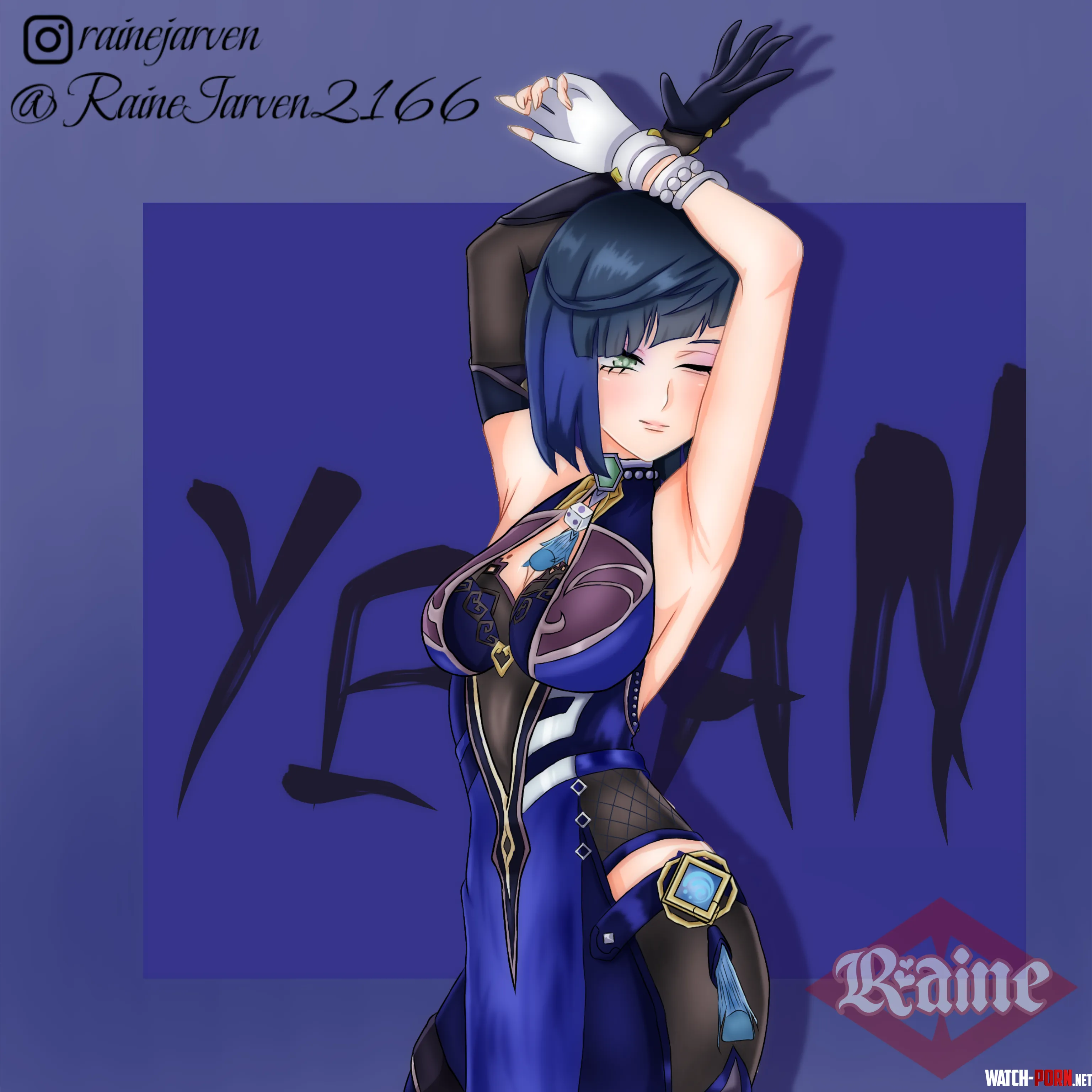 Yelan-Sama 💙💙 by Sad_Eye9218