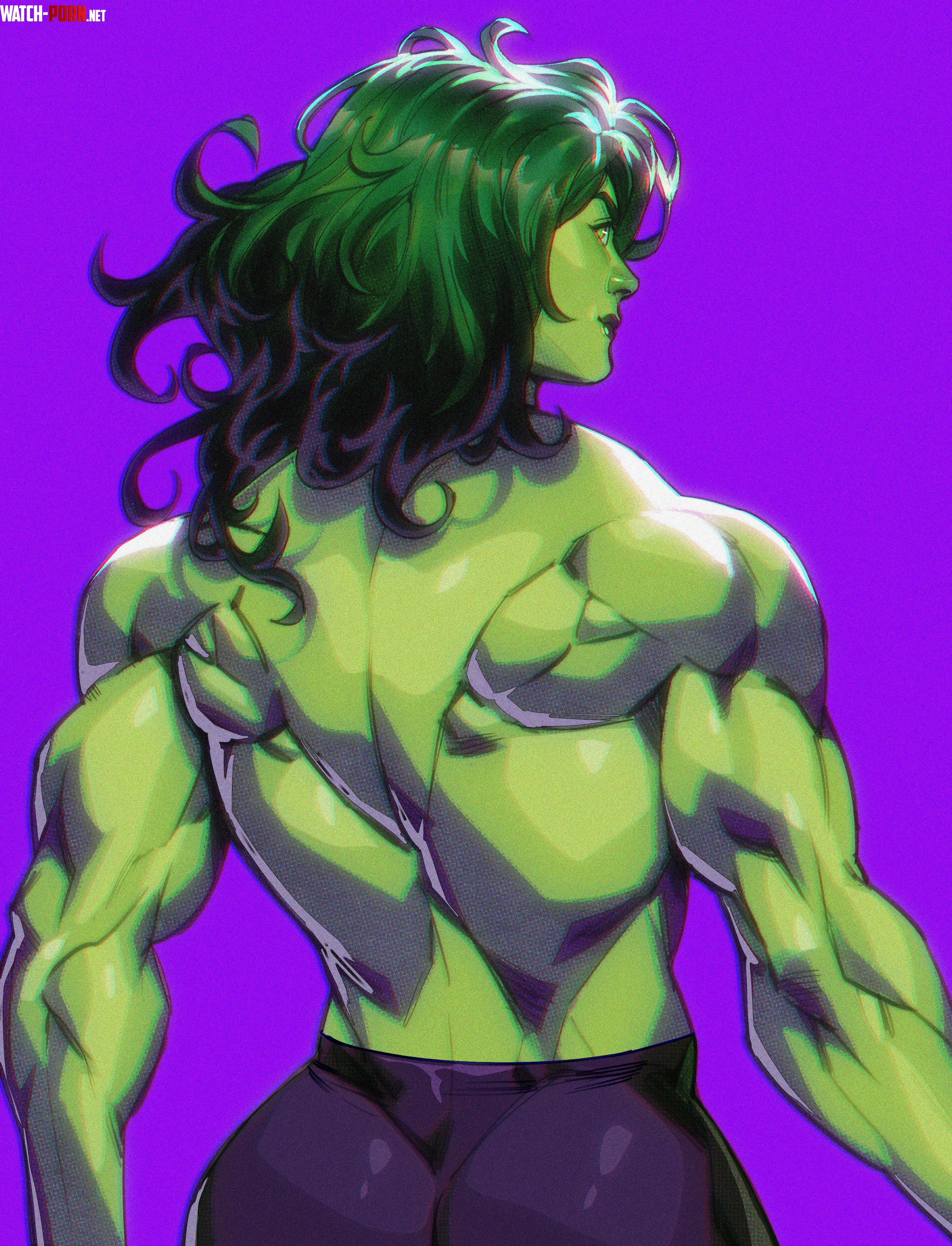 she-hulk back shot [@AZ_Ciam] by TheTMoneyMan
