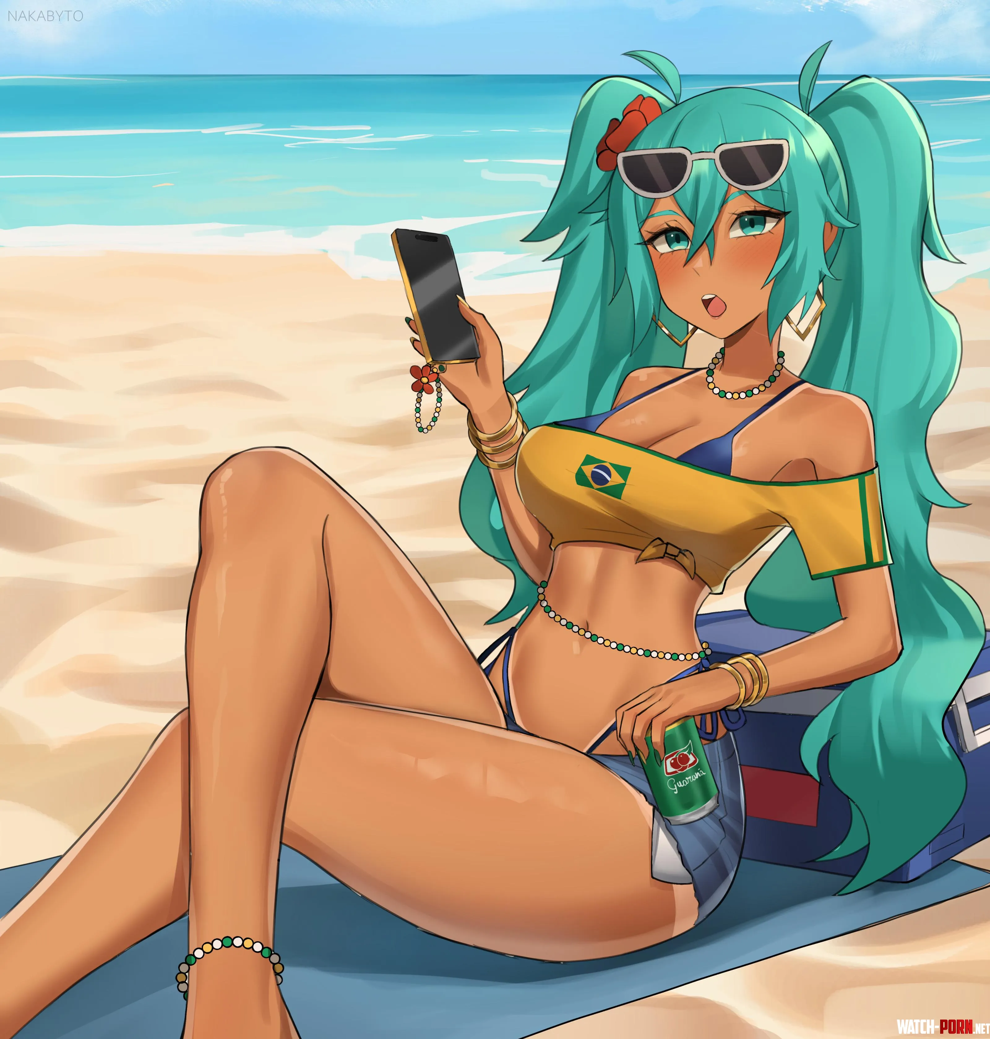 Chill Brazilian Miku [Vocaloid] by A_MASSIVE_PERVERT