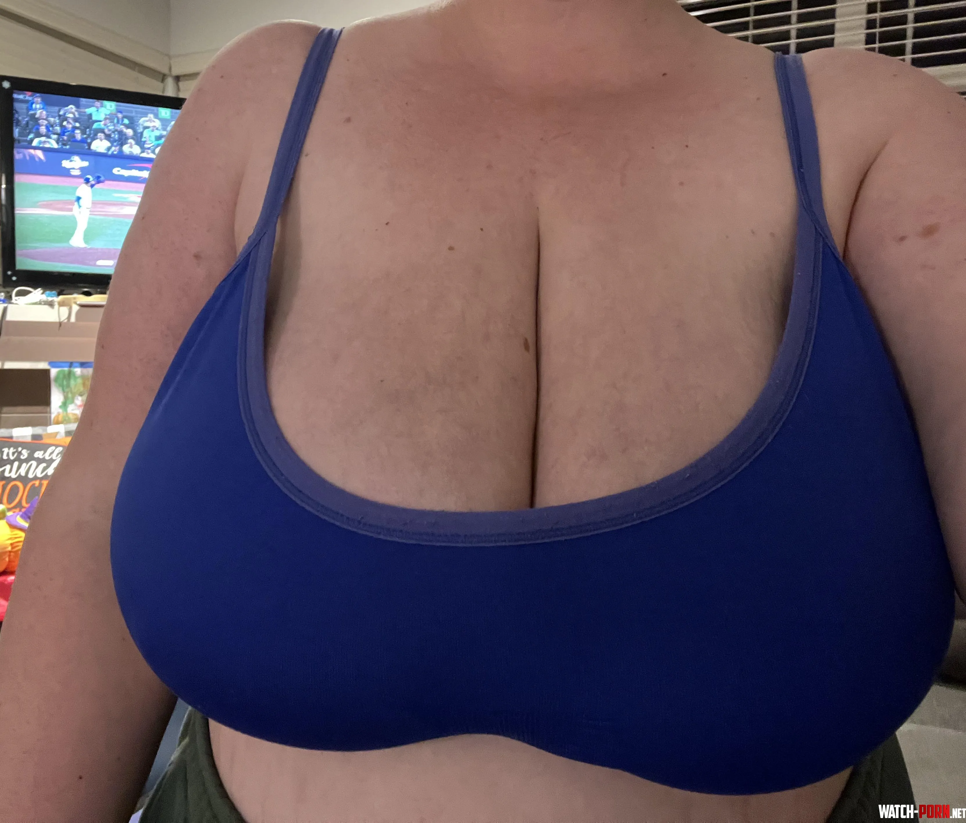 Both teams are blue, who are you cheering for? ⚾️ by Sucklenfuckle