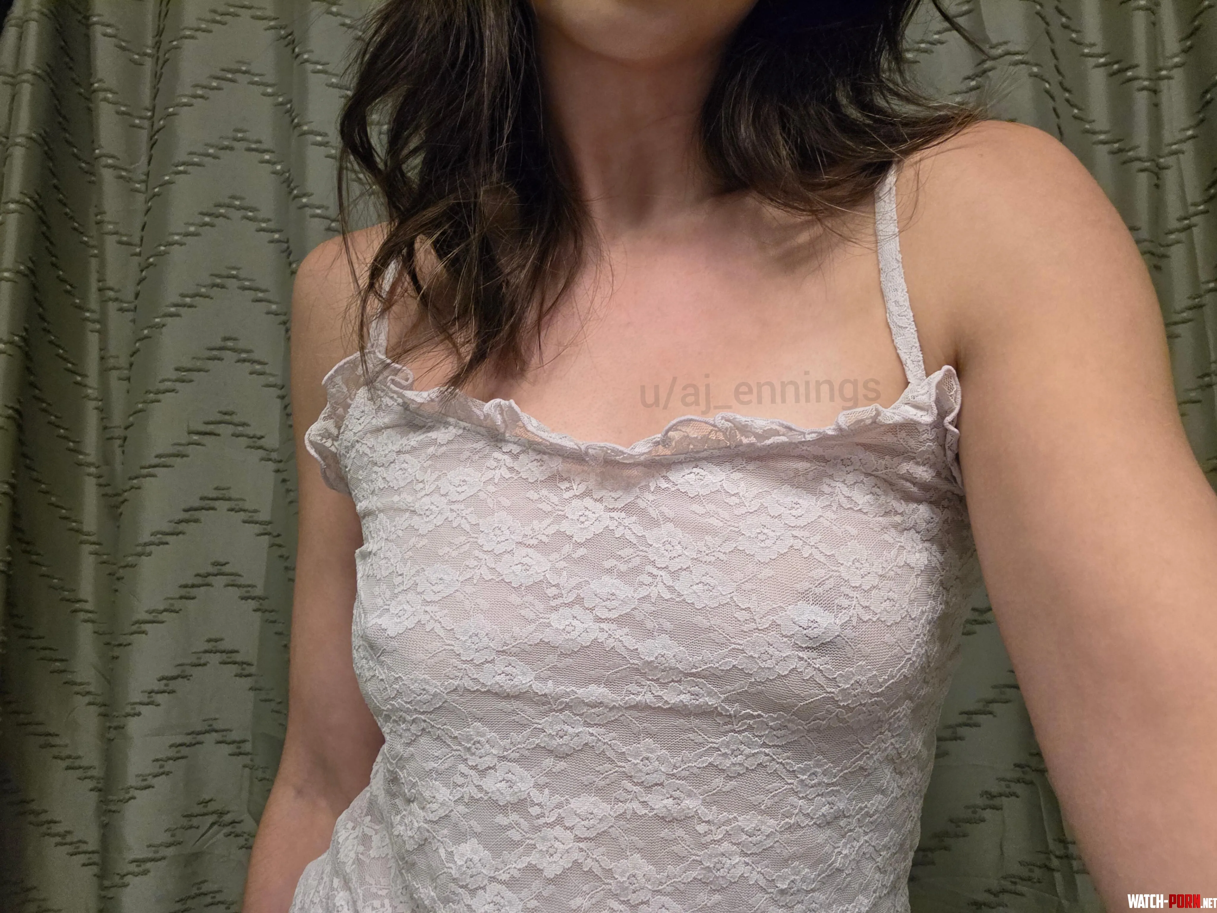 I think the lace makes it more noticeable by aj_ennings